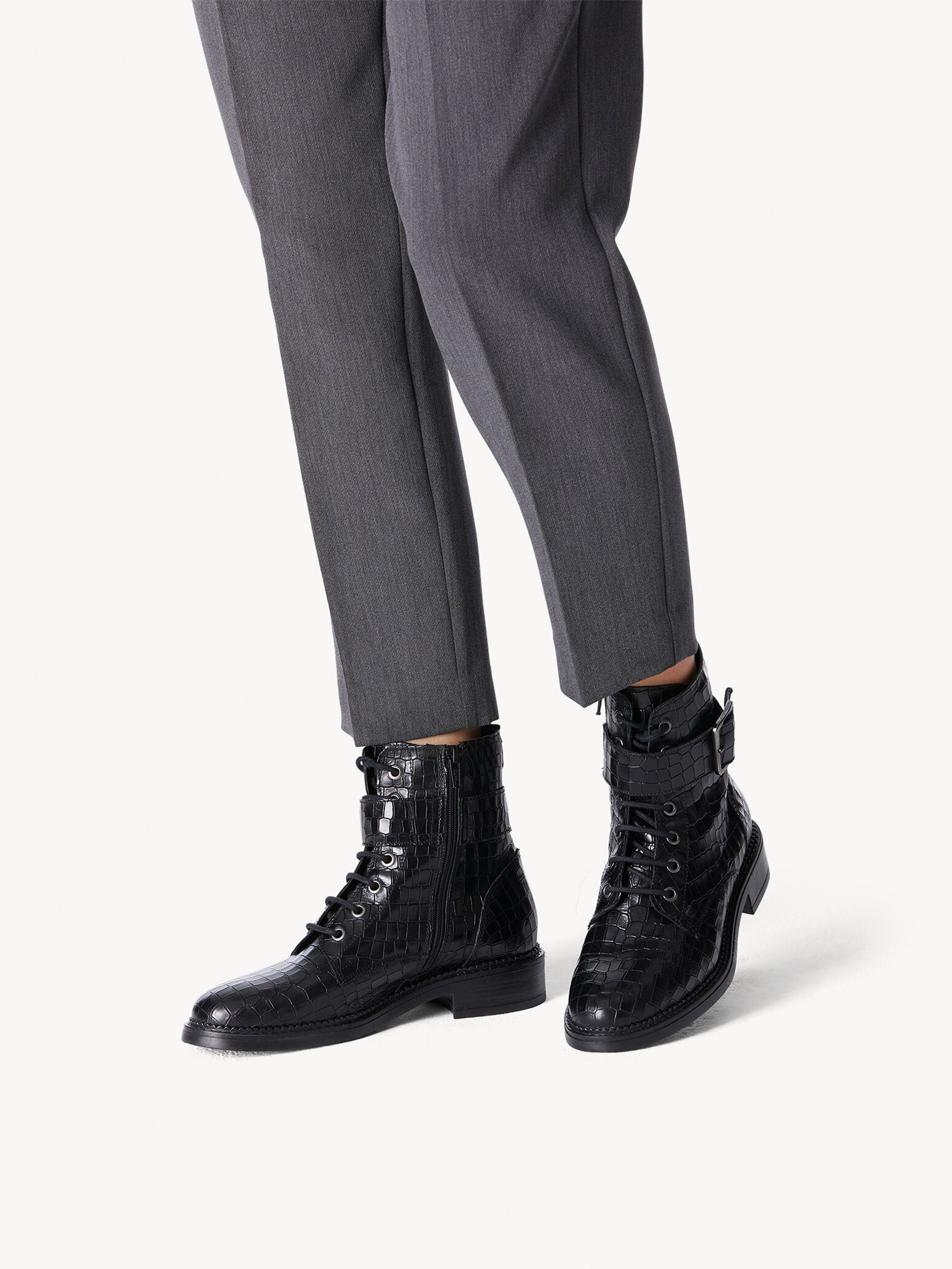 Leather Bootie - Black