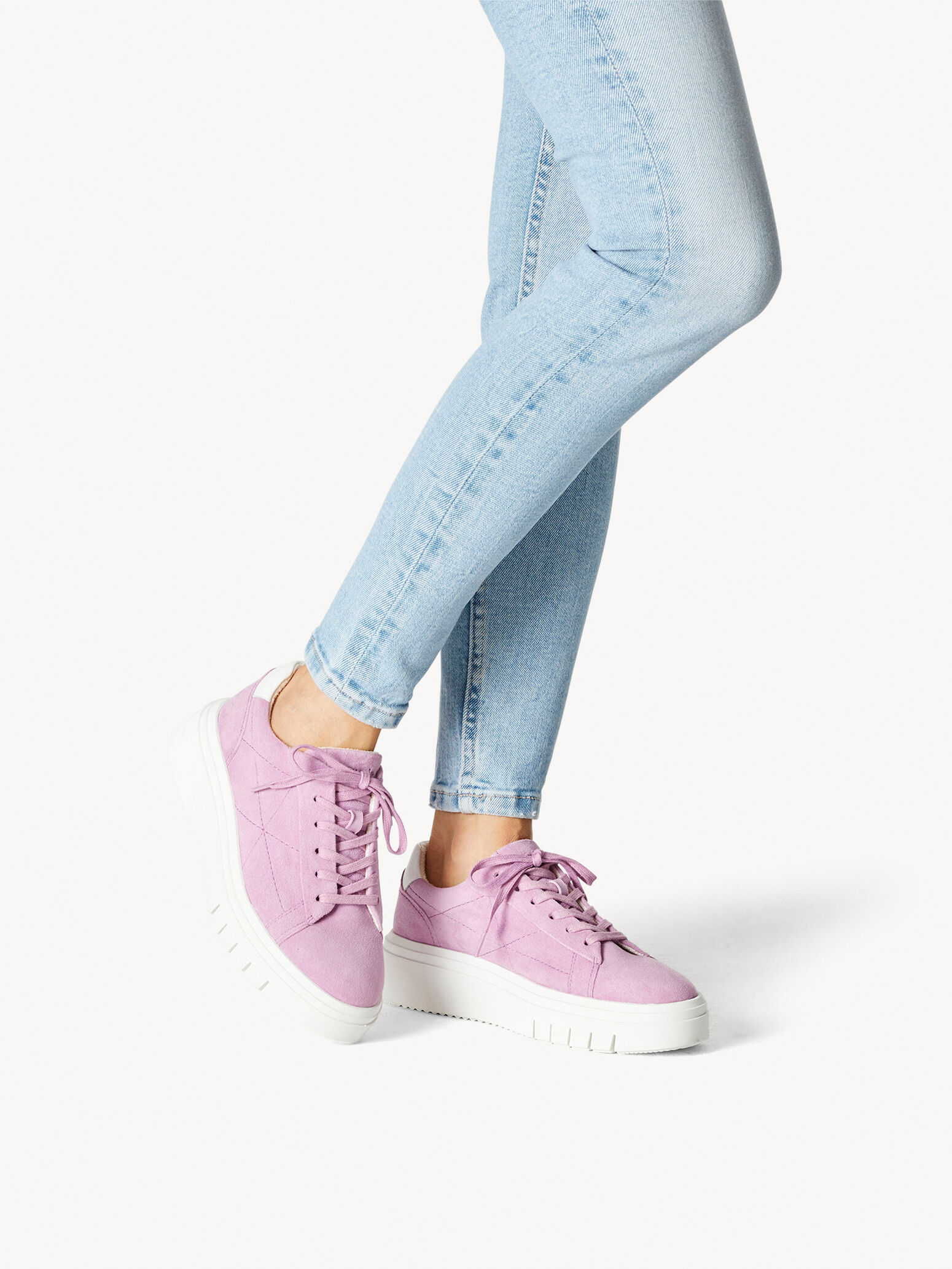 Leather Sneaker - Purple