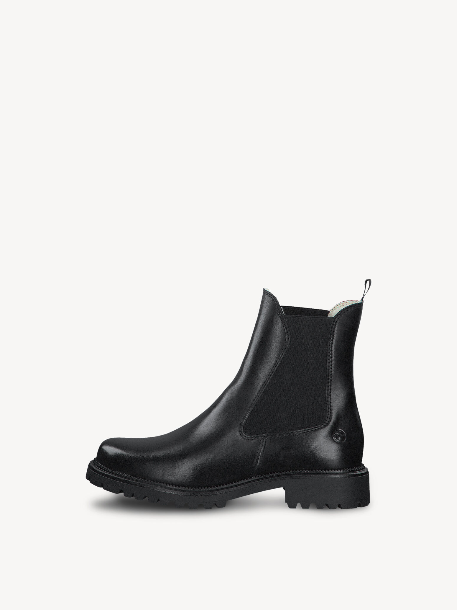 Leather Bootie - Black Warm Lining