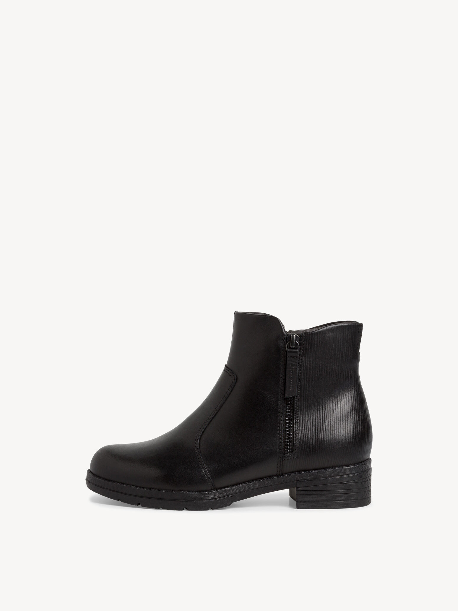 Leather Bootie - Black