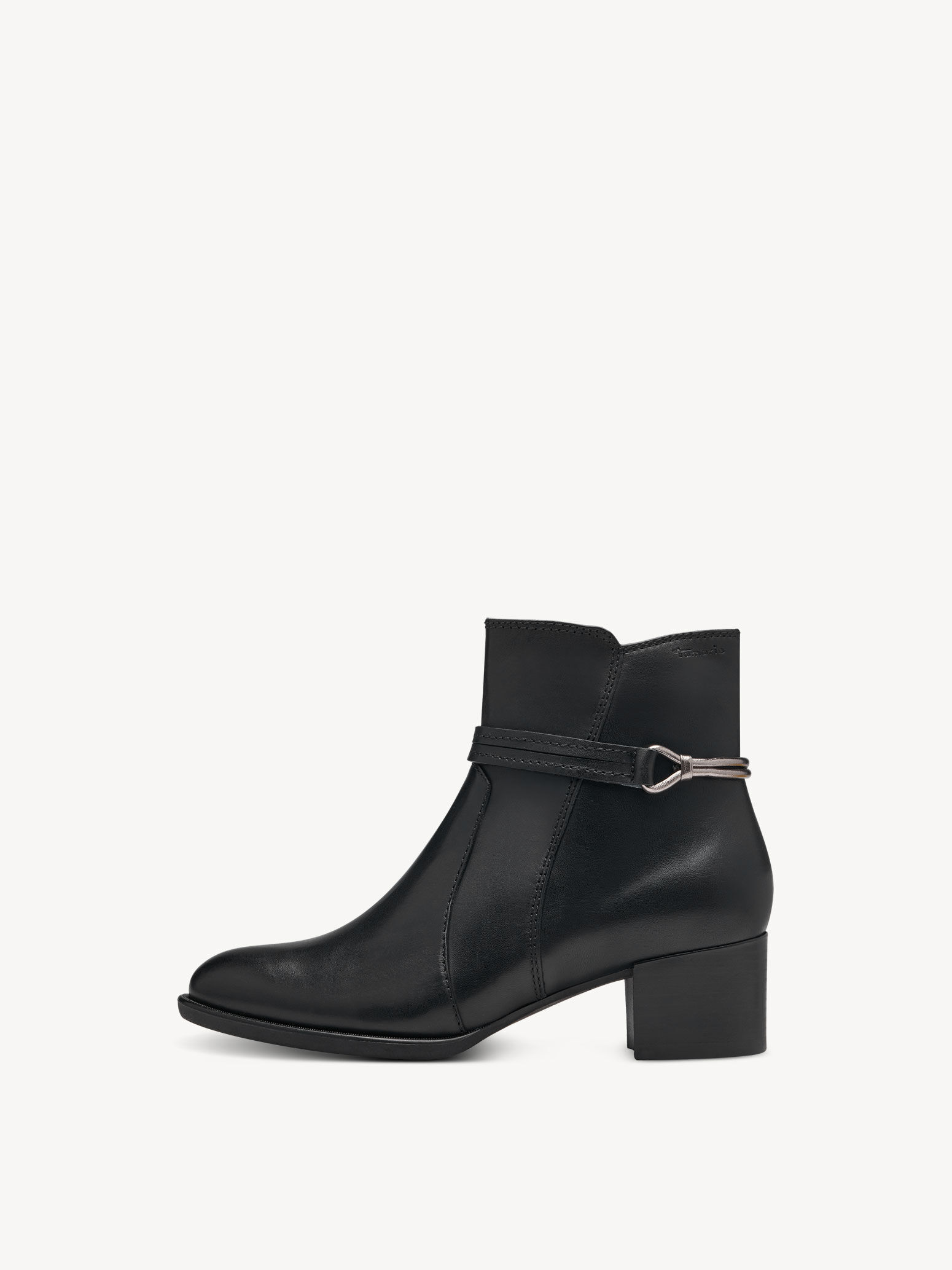Leather Bootie - Black