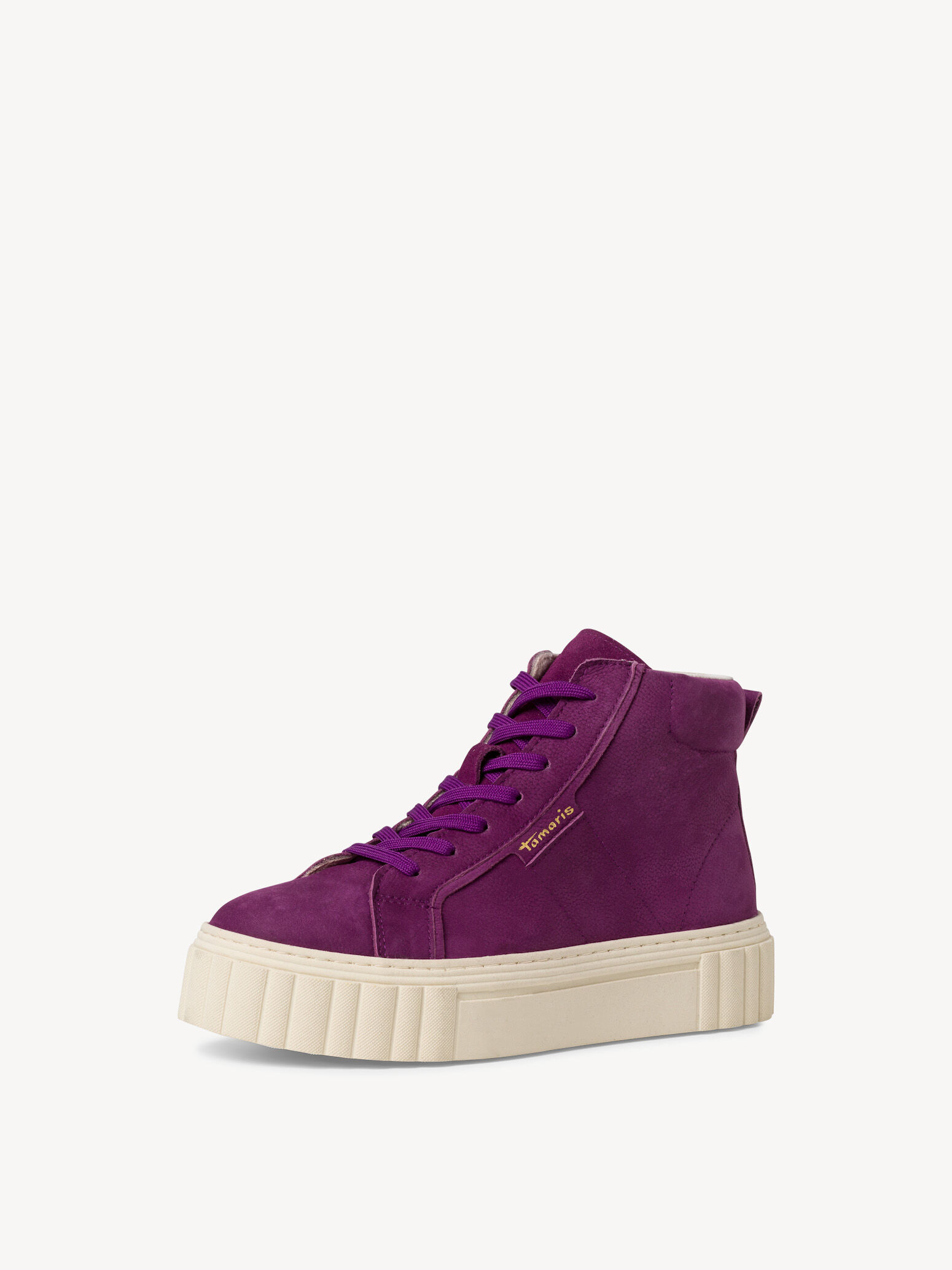 Leather Bootie - Purple