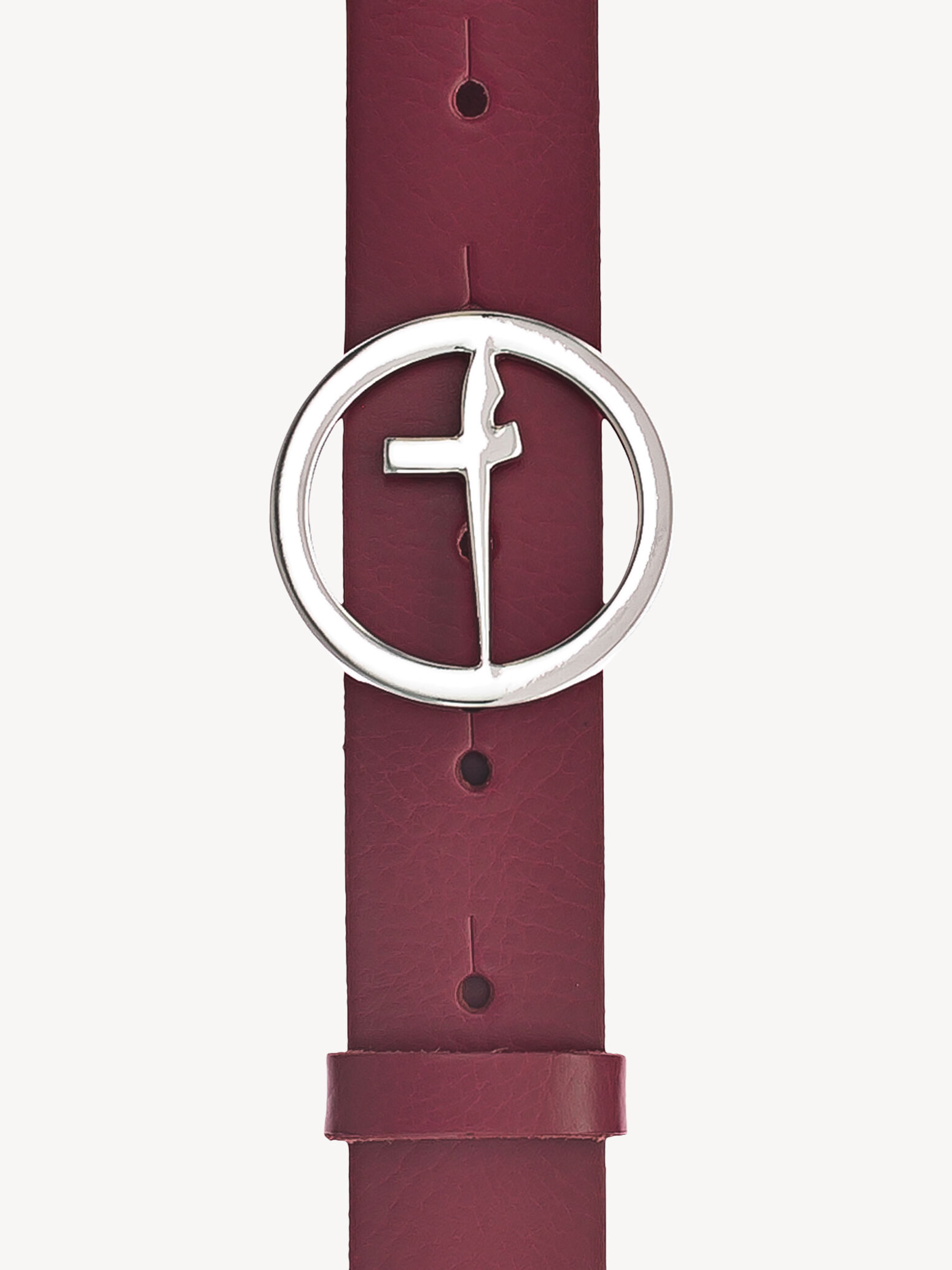 Leather Belt - Red