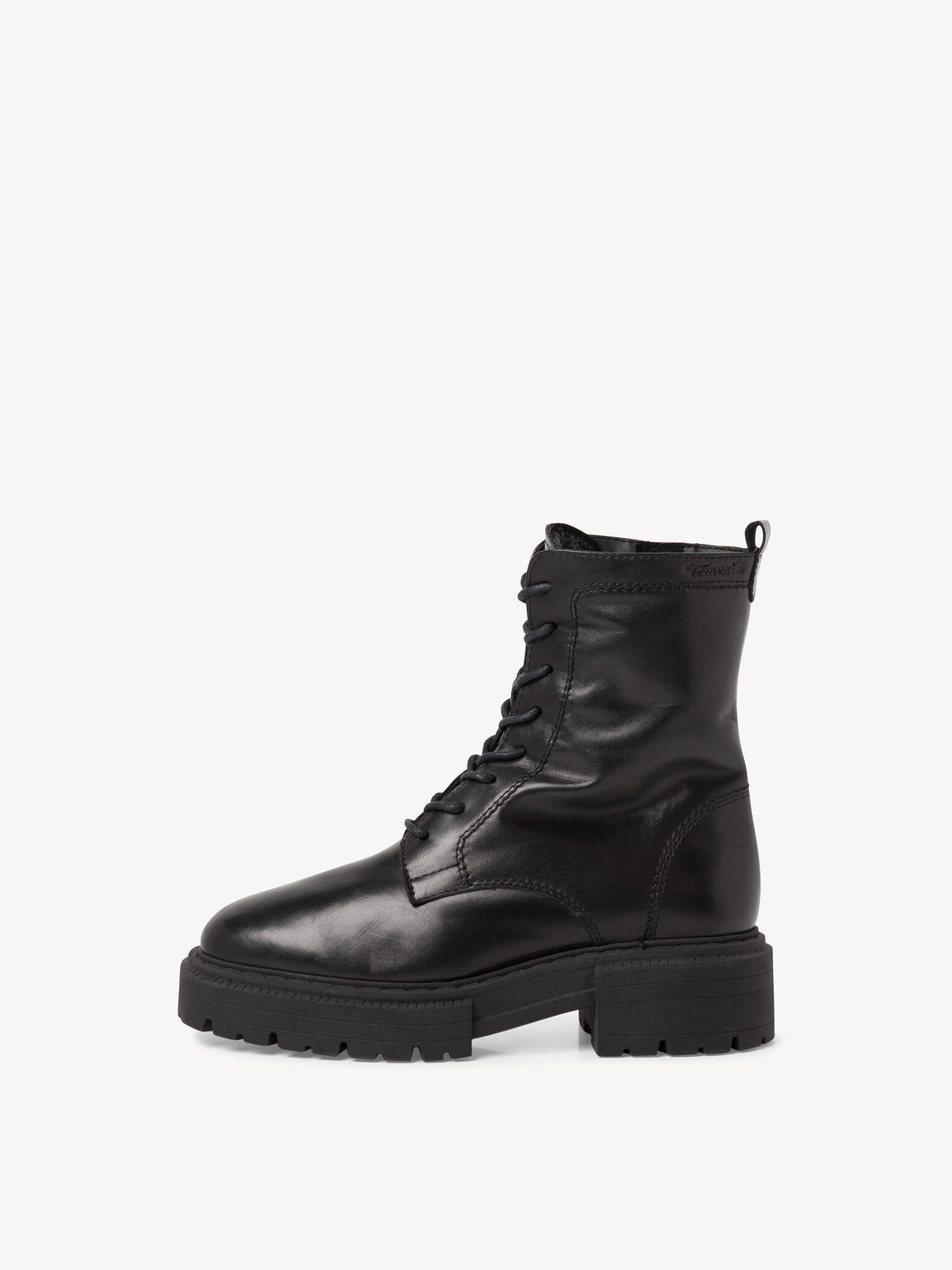 Leather Bootie - Black Warm Lining