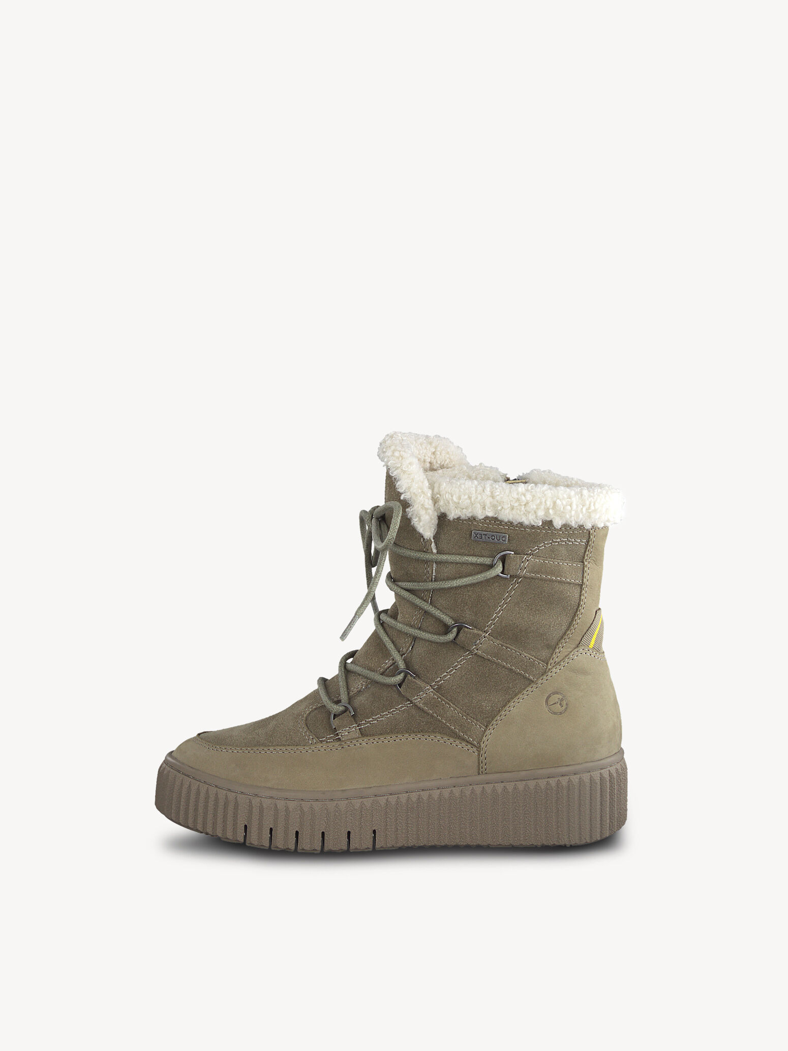 Leather Bootie - Beige Warm Lining