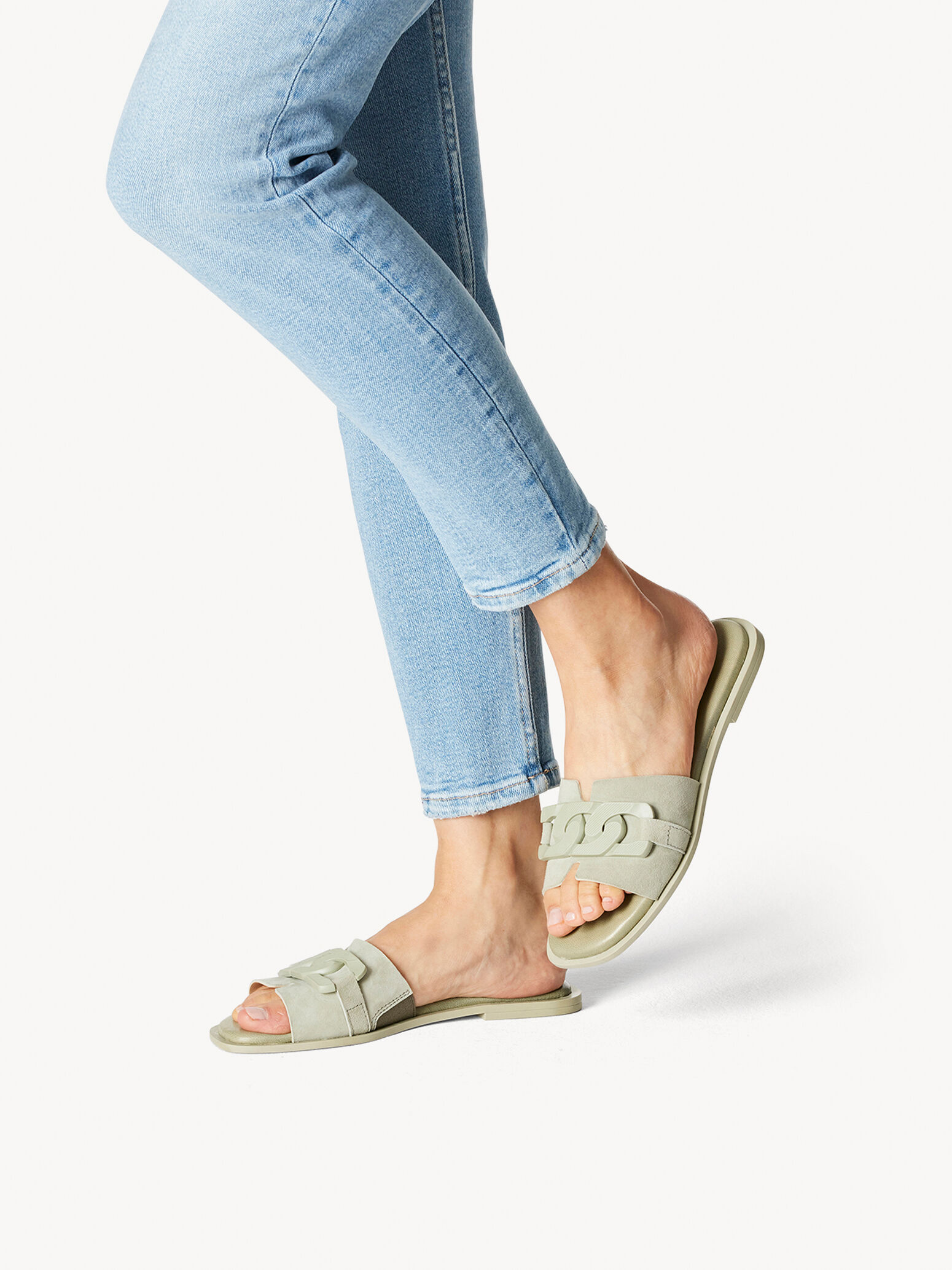 Leather Mule - Green