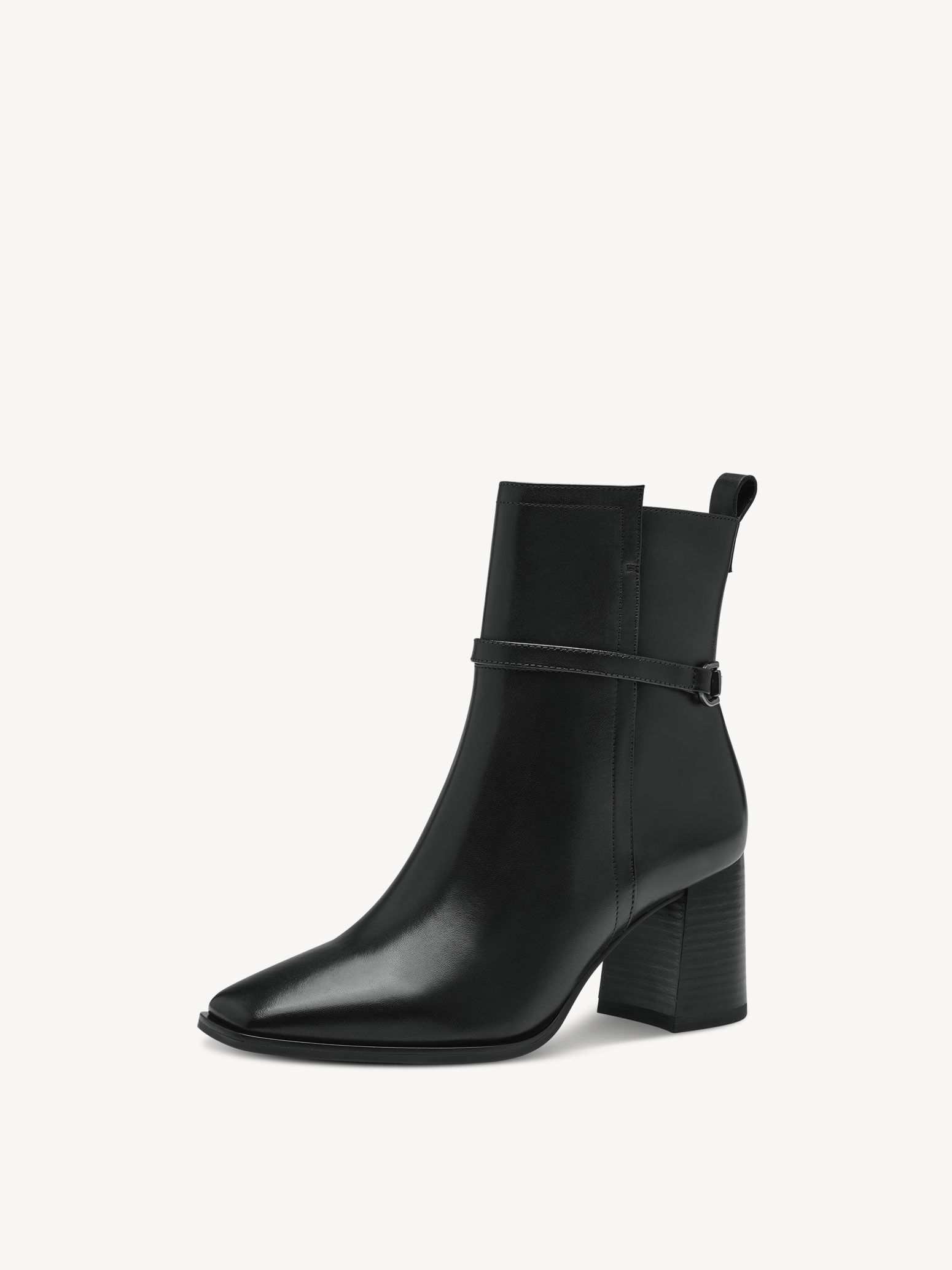 Leather Bootie - Black