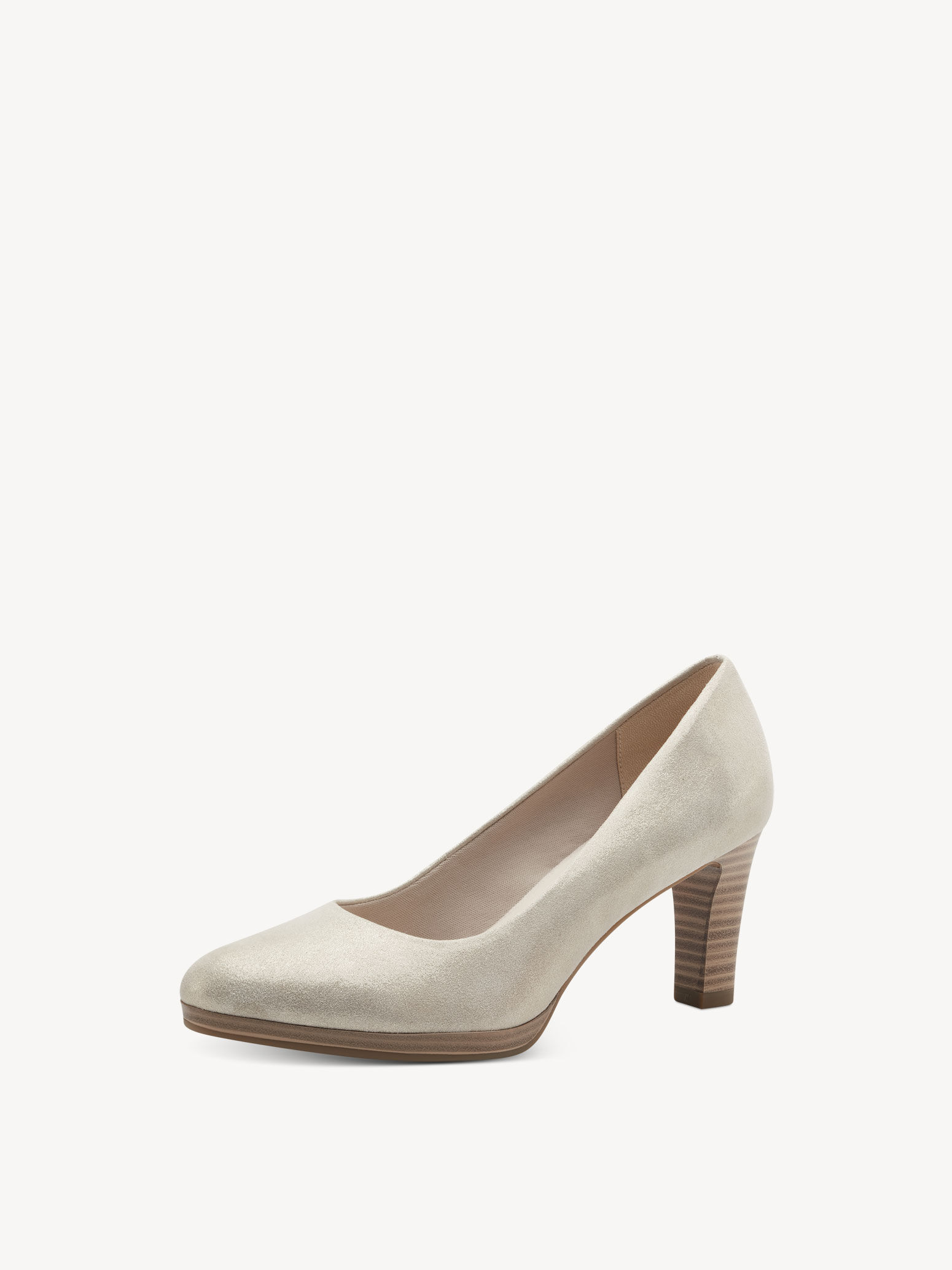 Leather Pumps - Beige