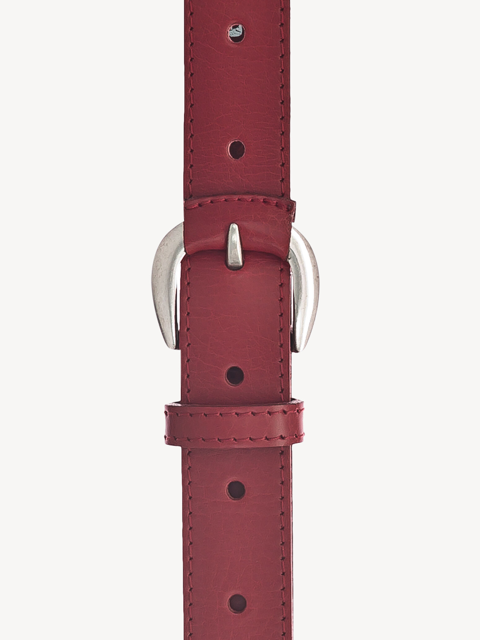 Leather Belt - Red