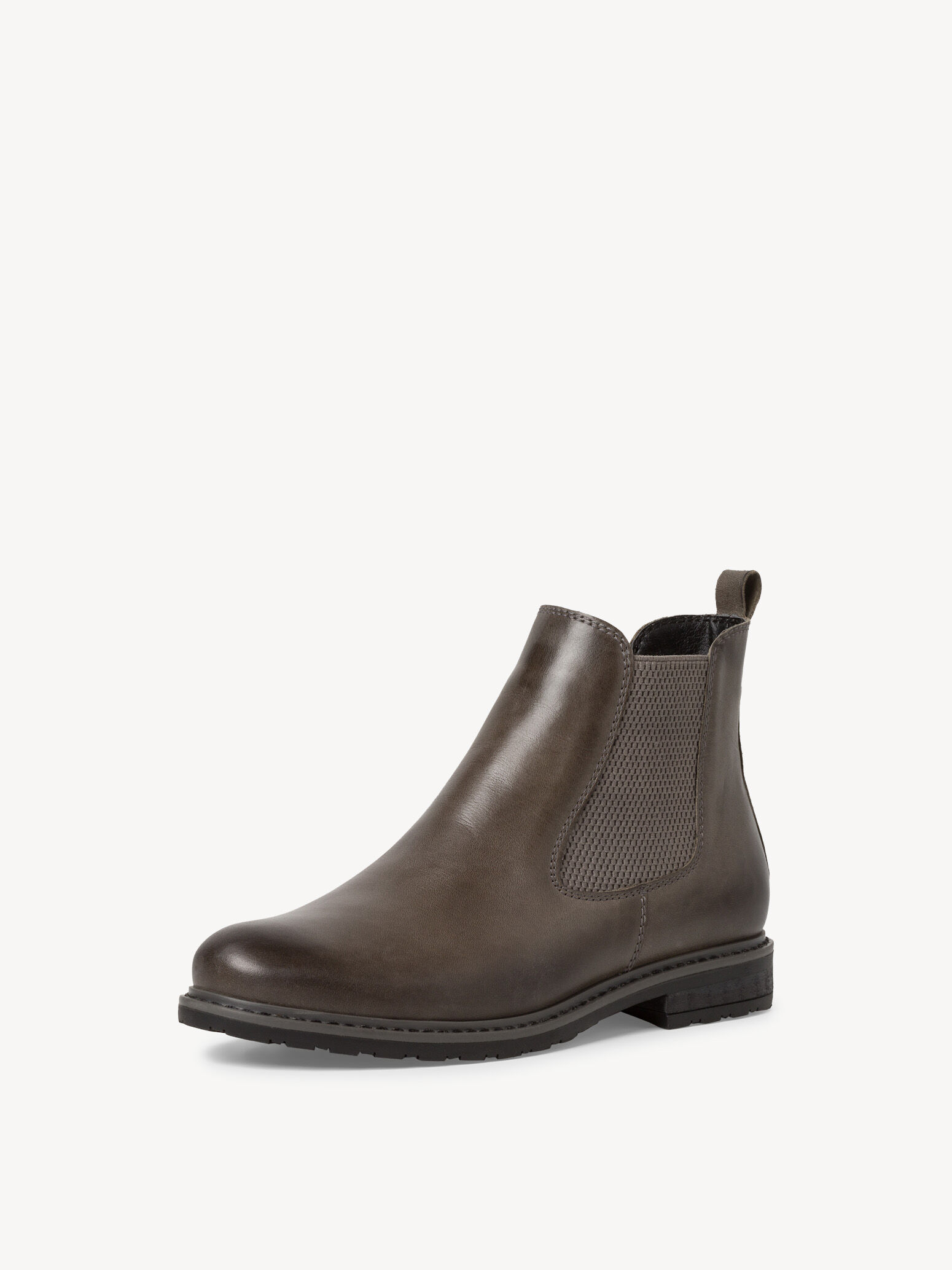 Leather Chelsea Boot - Grey