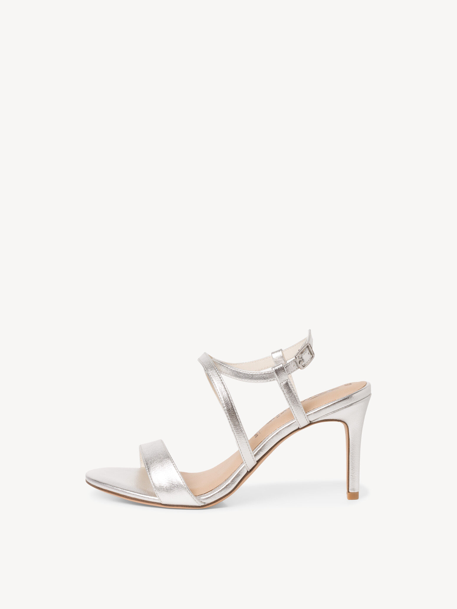 Heeled Sandal - Metallic