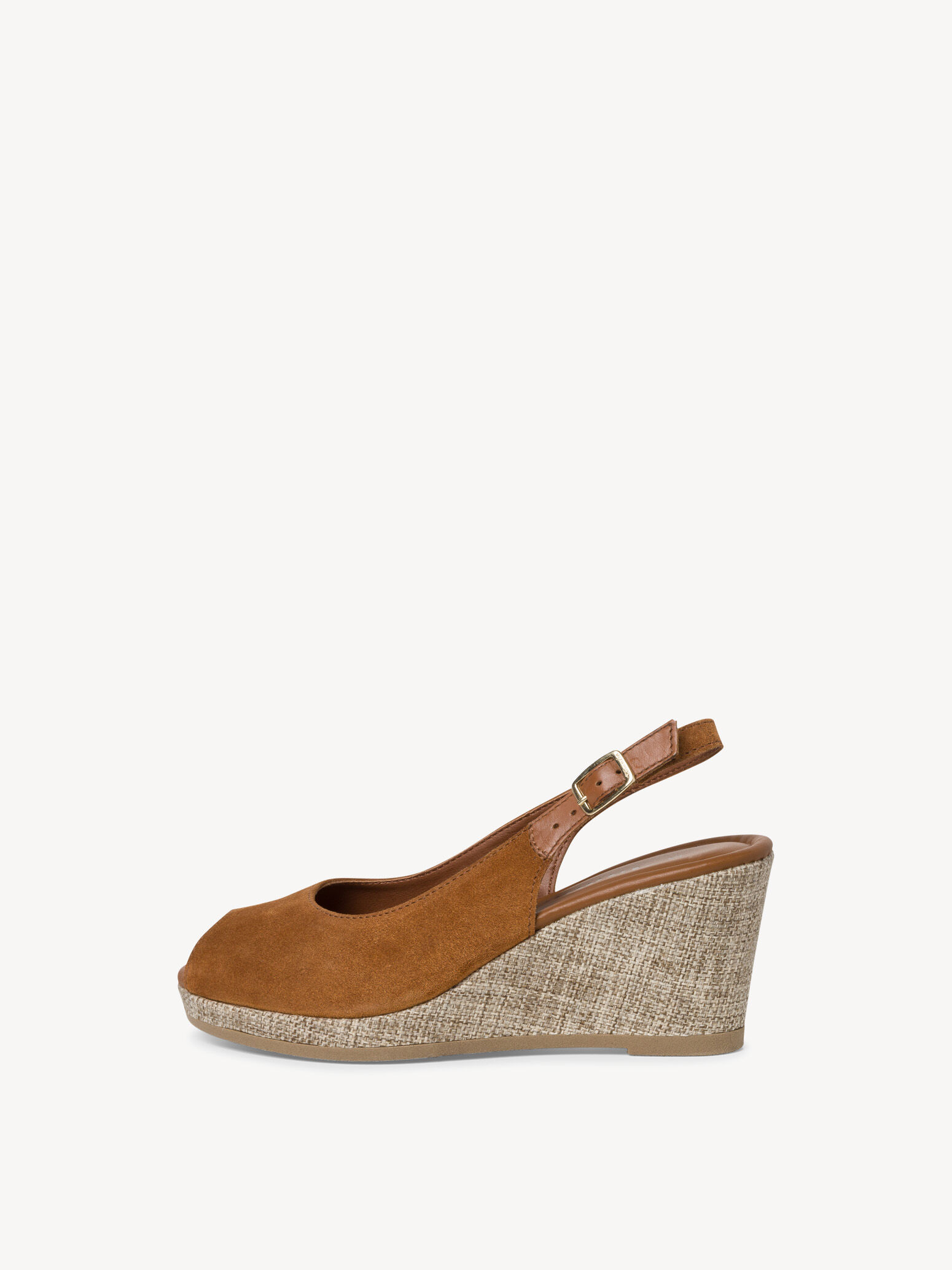 Leather Heeled Sandal - Brown