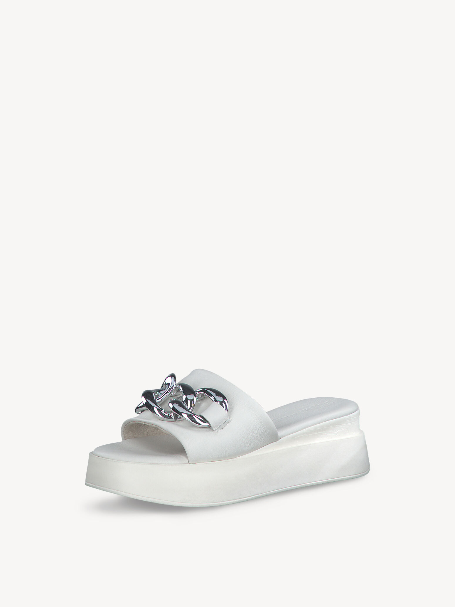 Leather Mule - White