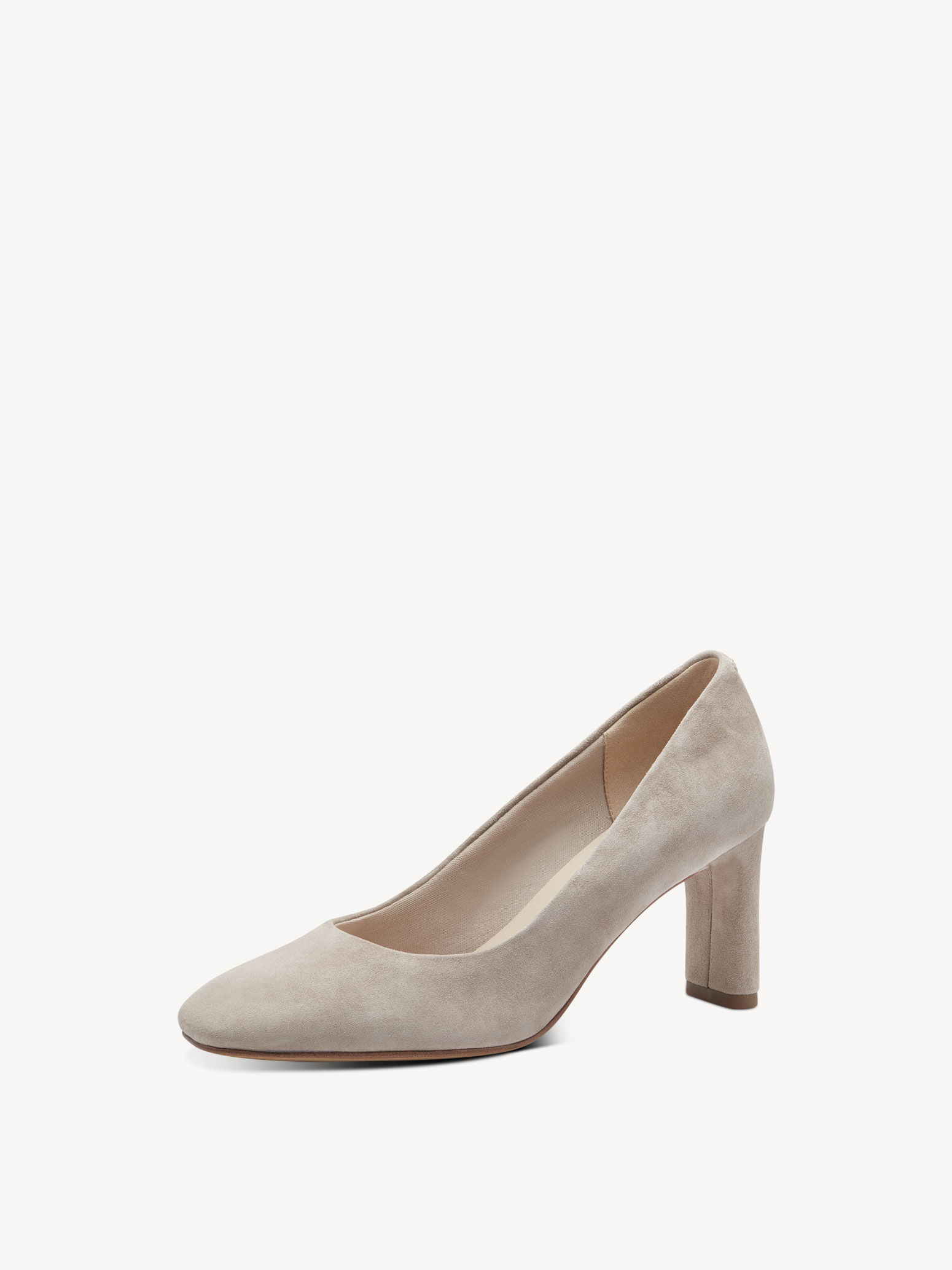 Leather Pumps - Beige