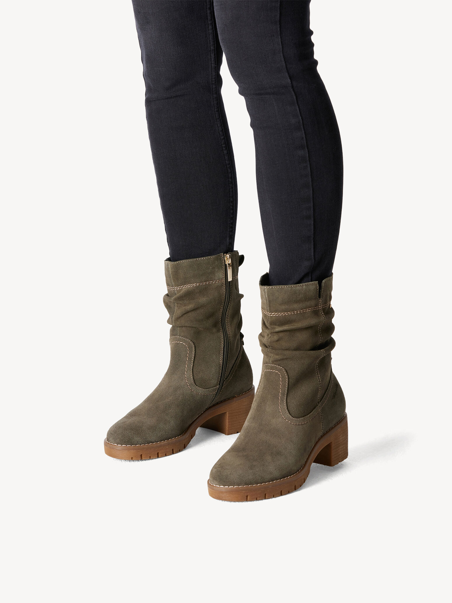 Leather Bootie - Green