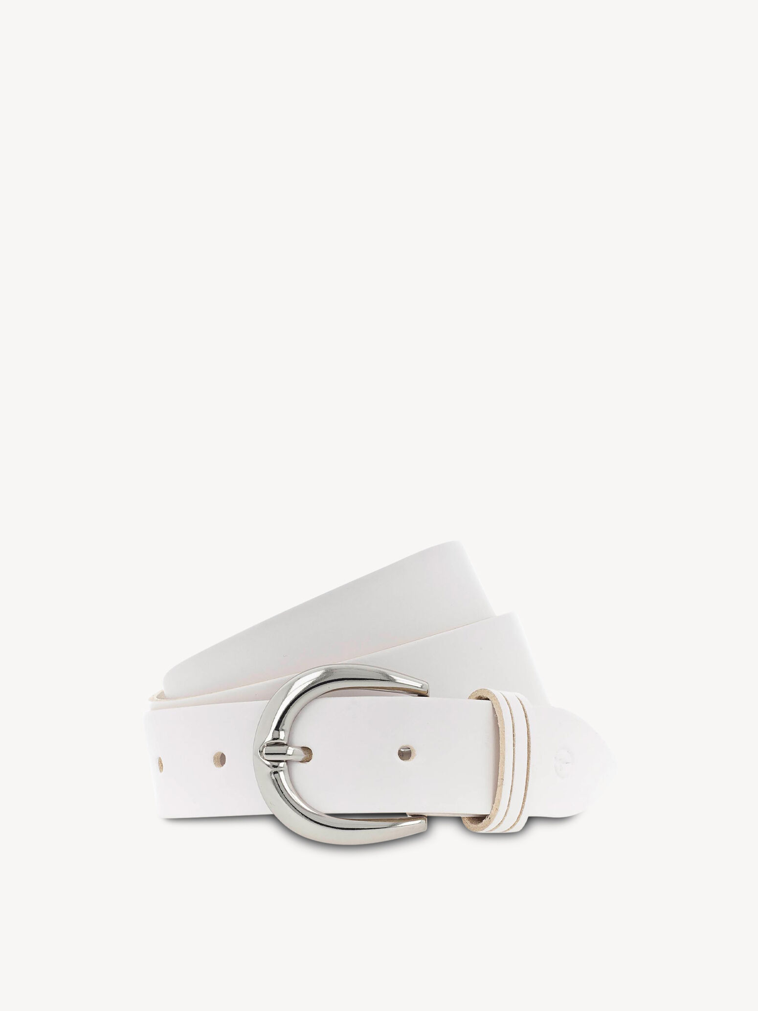 Leather Belt - White
