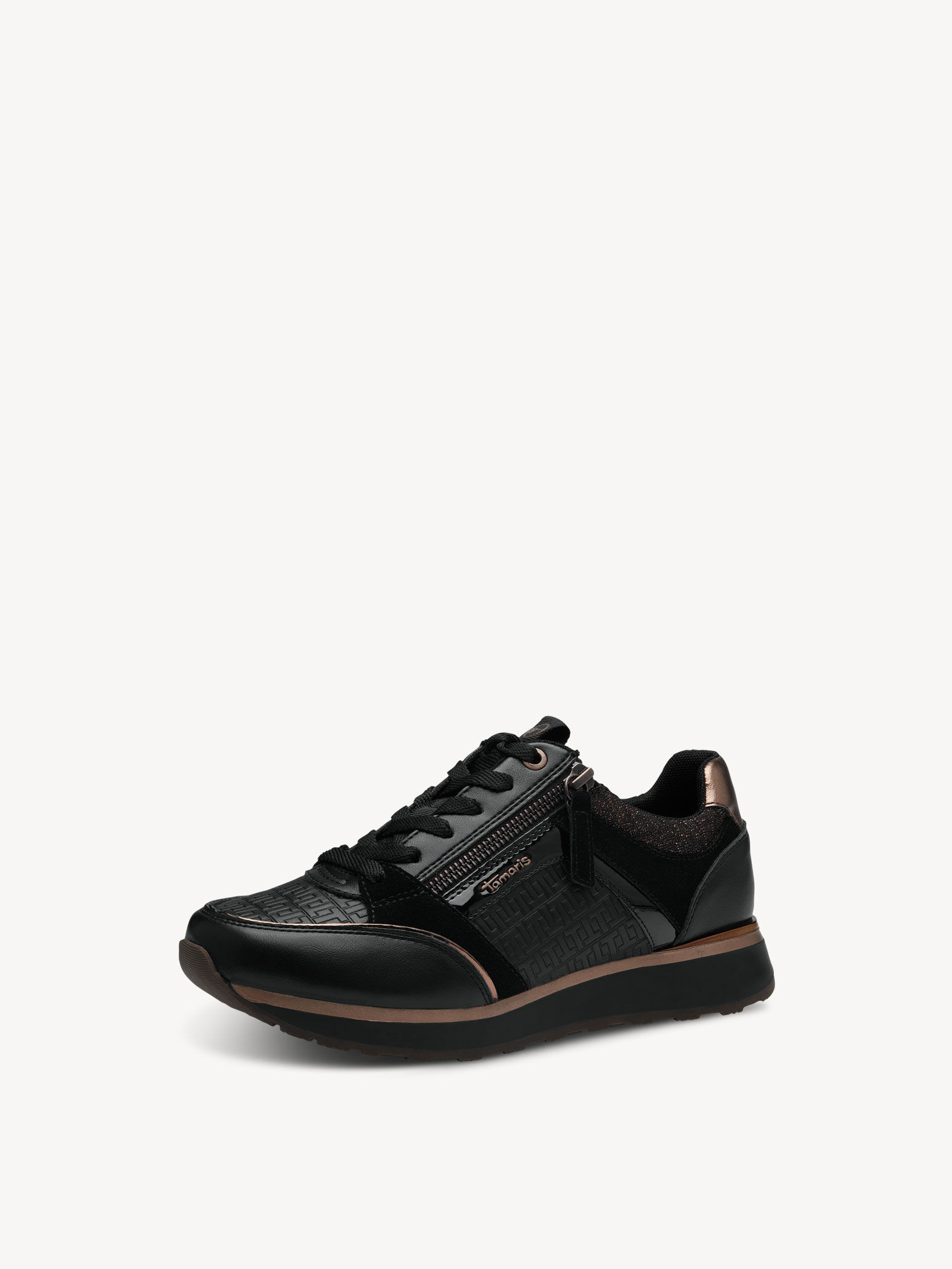 Leather Sneaker - Black
