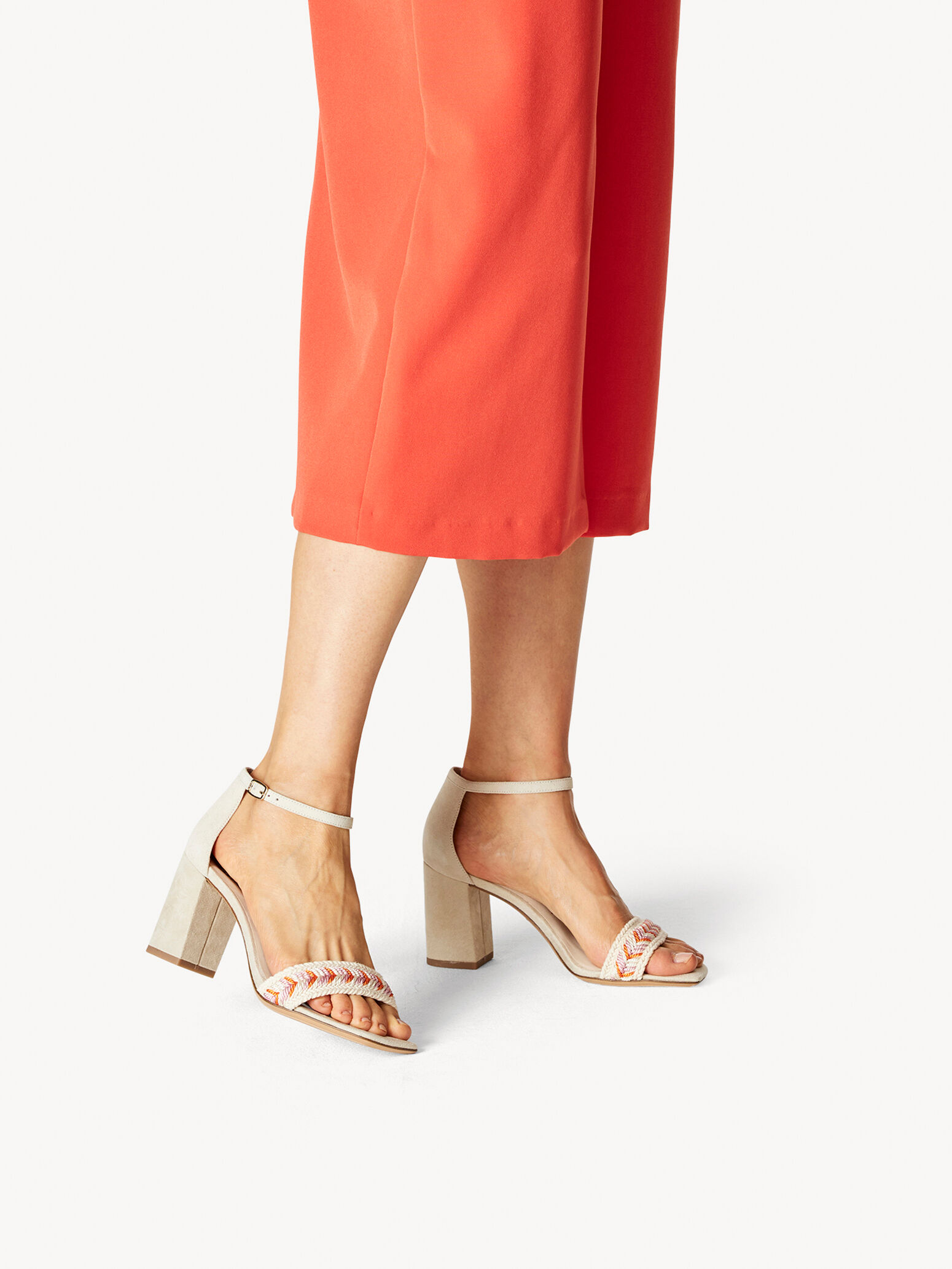 Heeled Sandal - Beige