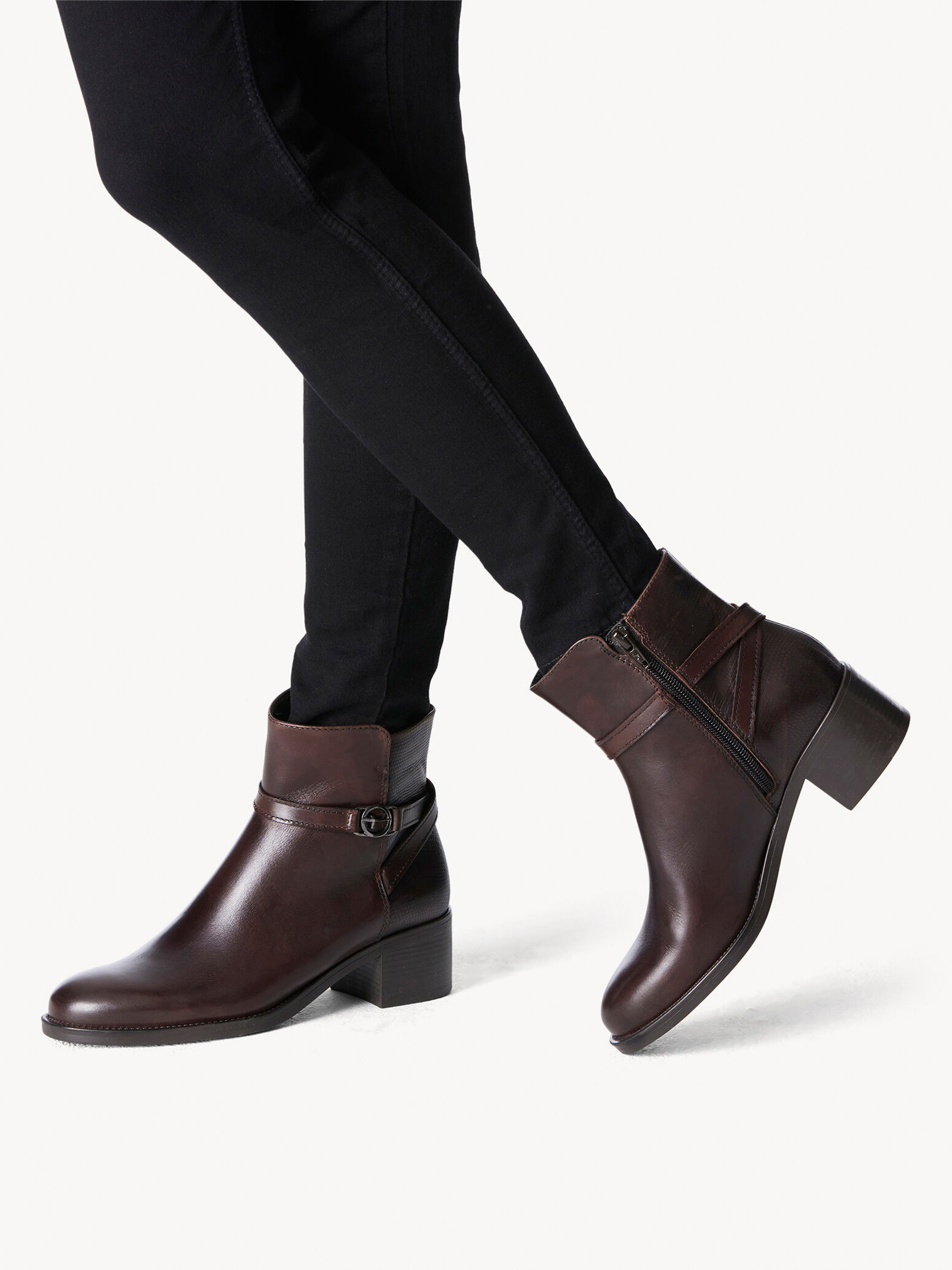 Leather Bootie - Brown