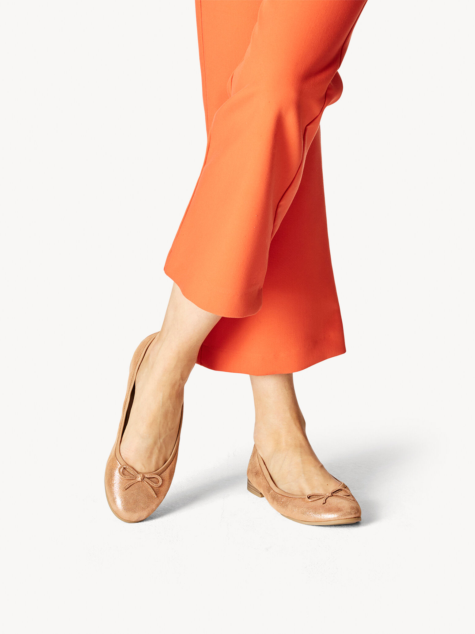 Leather Ballerina - Metallic