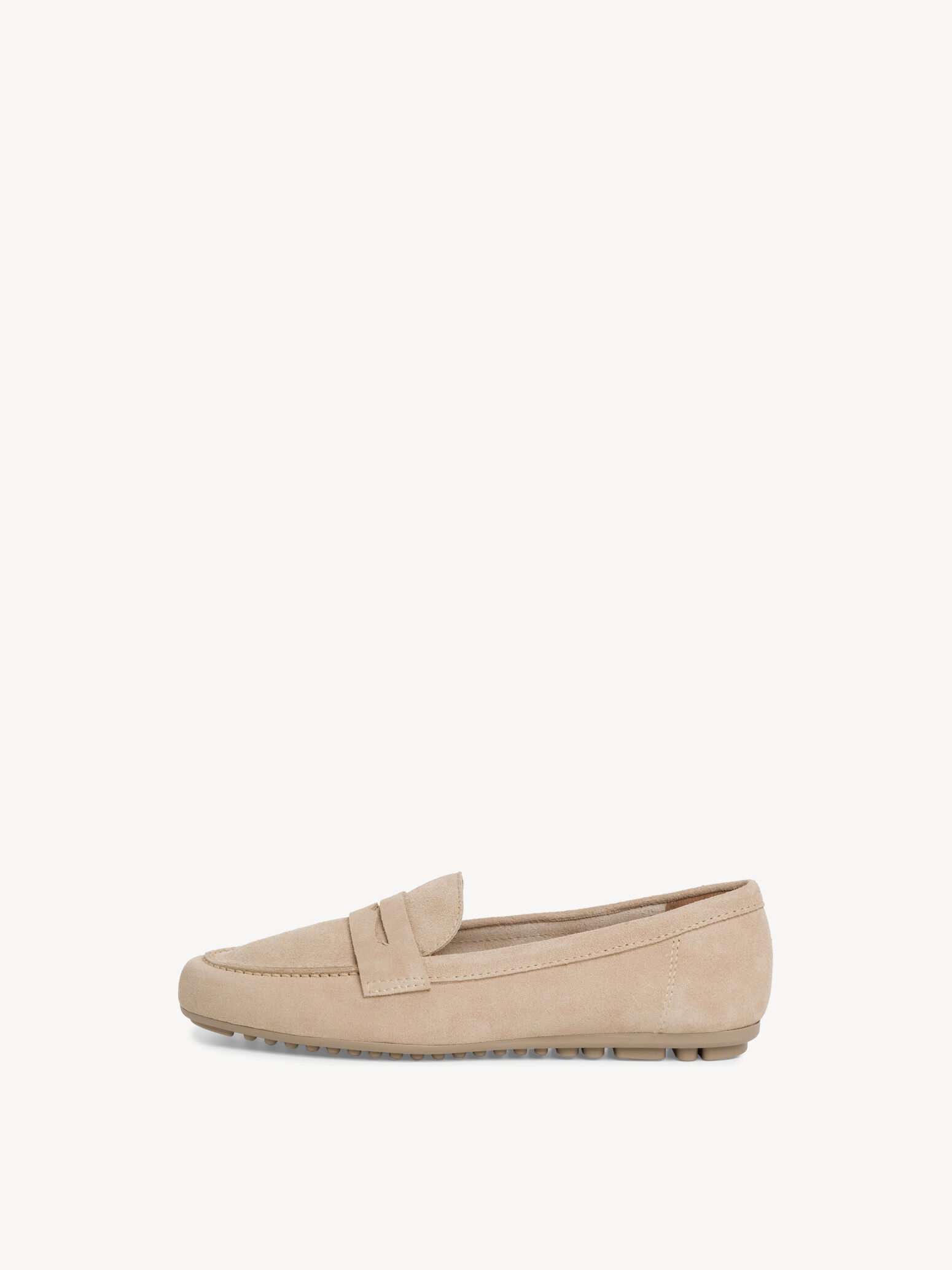 Leather Moccasin - Beige