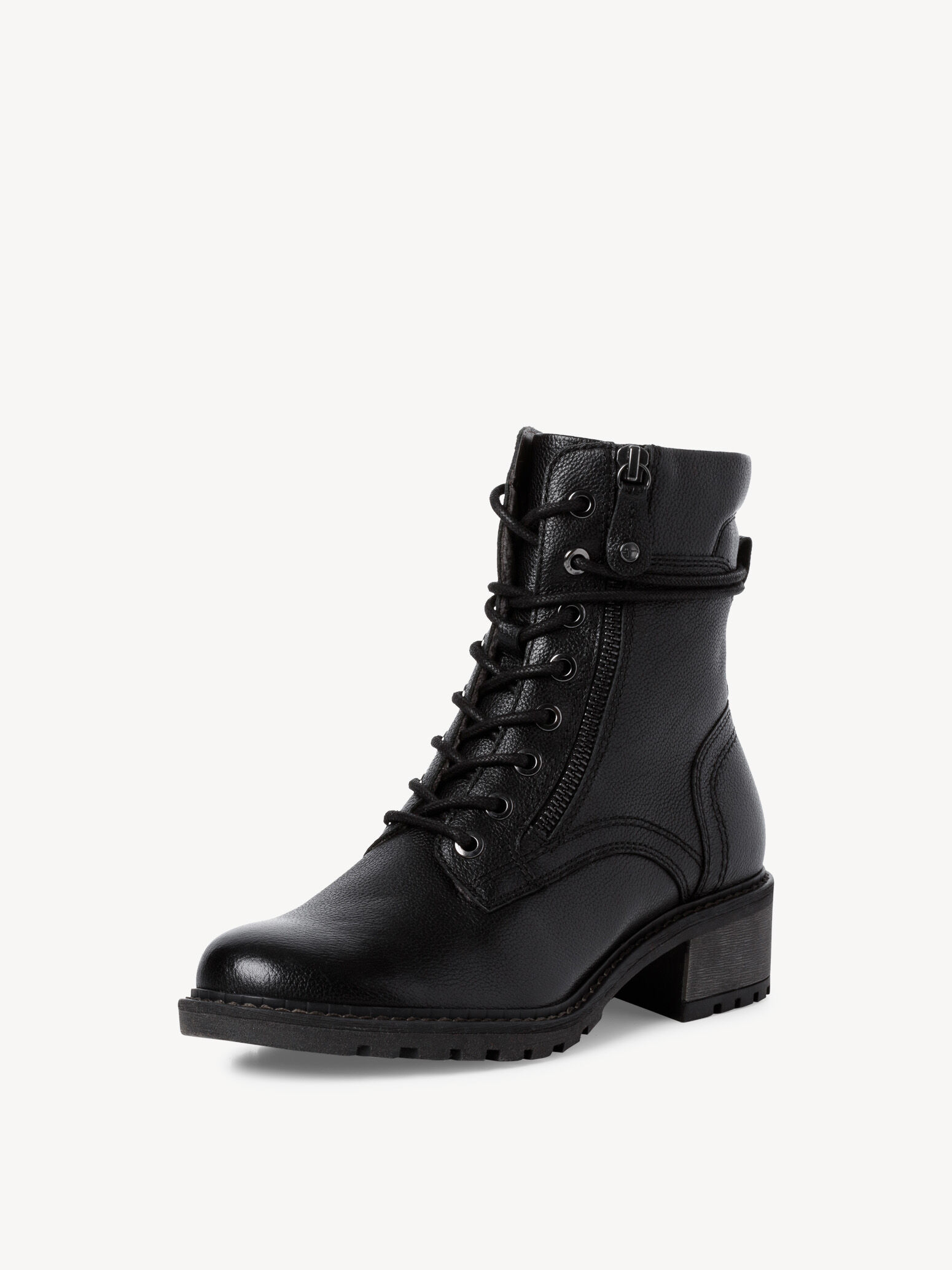 Leather Bootie - Black