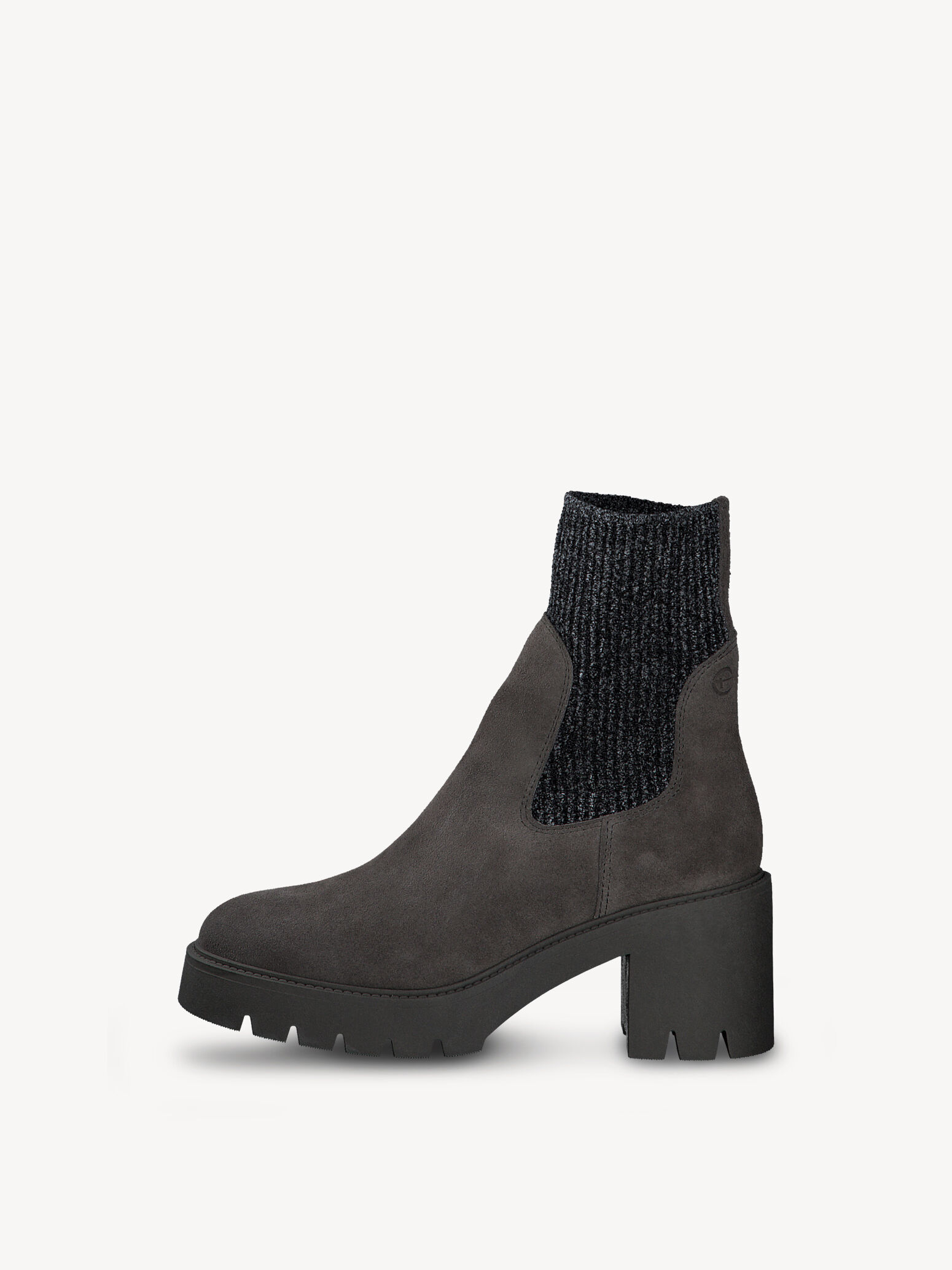 Leather Chelsea Boot - Grey
