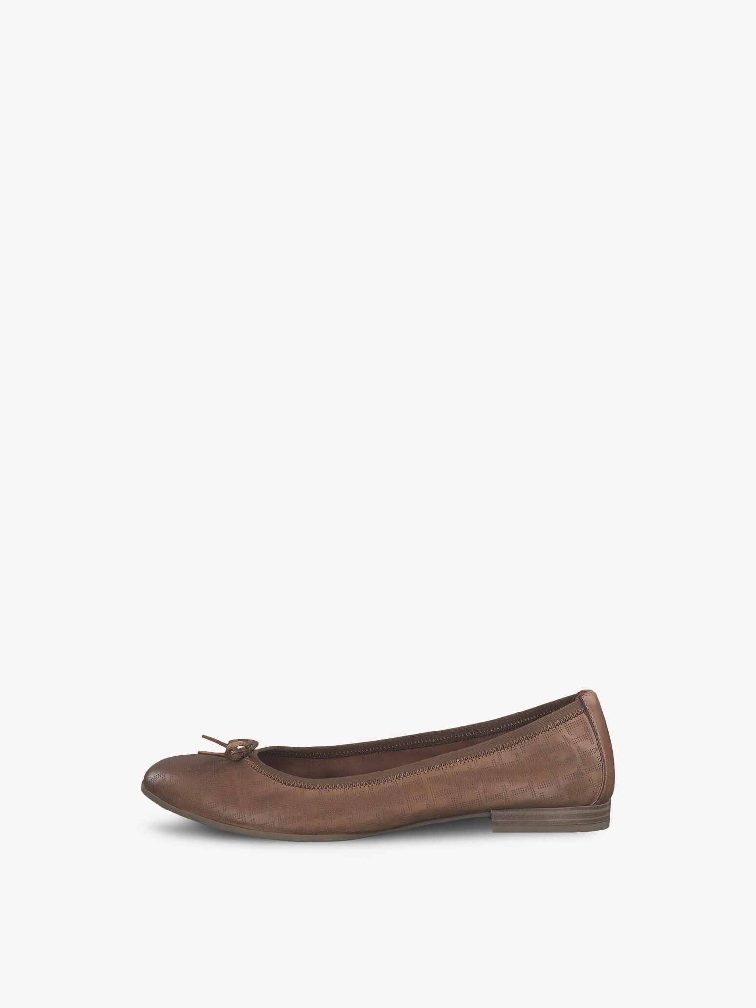 Leather Ballerina - Brown