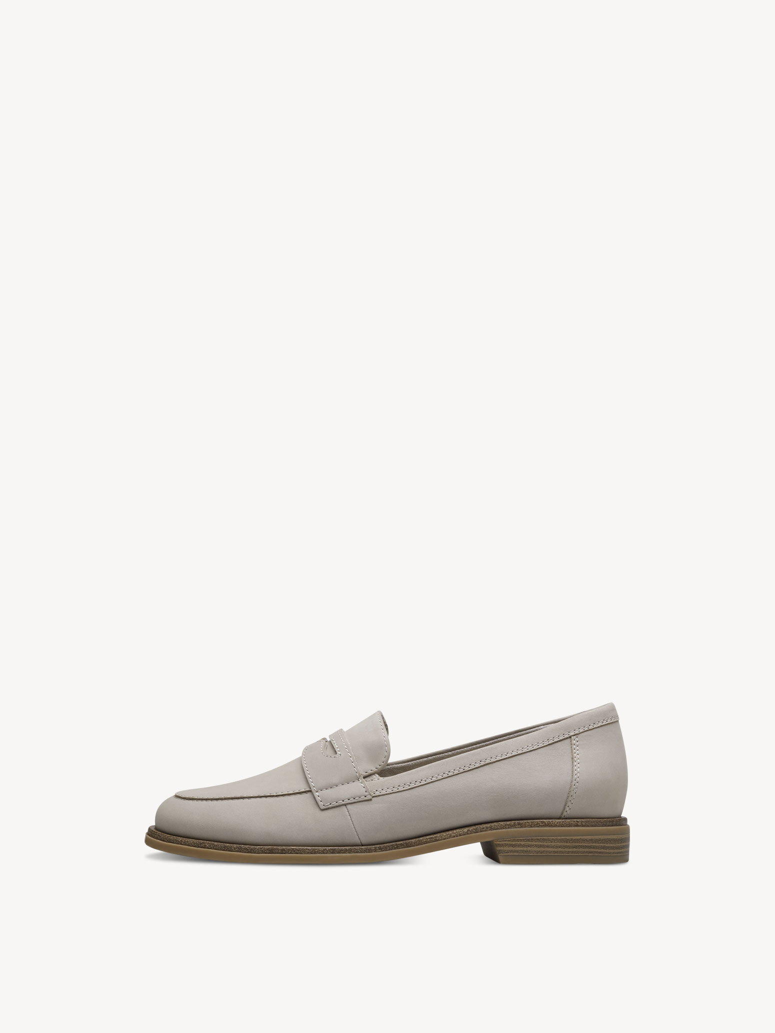 Leather Slipper - Beige