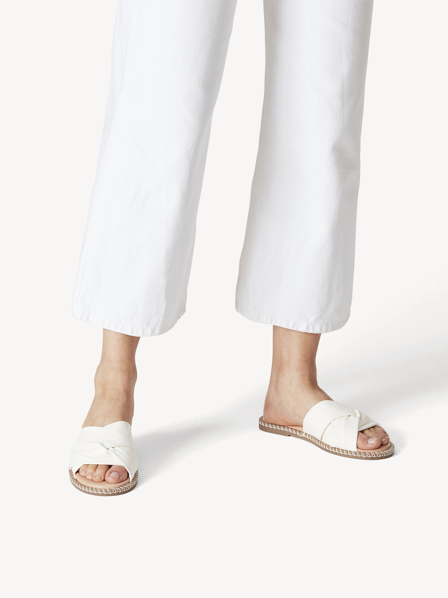 Leather Mule - White