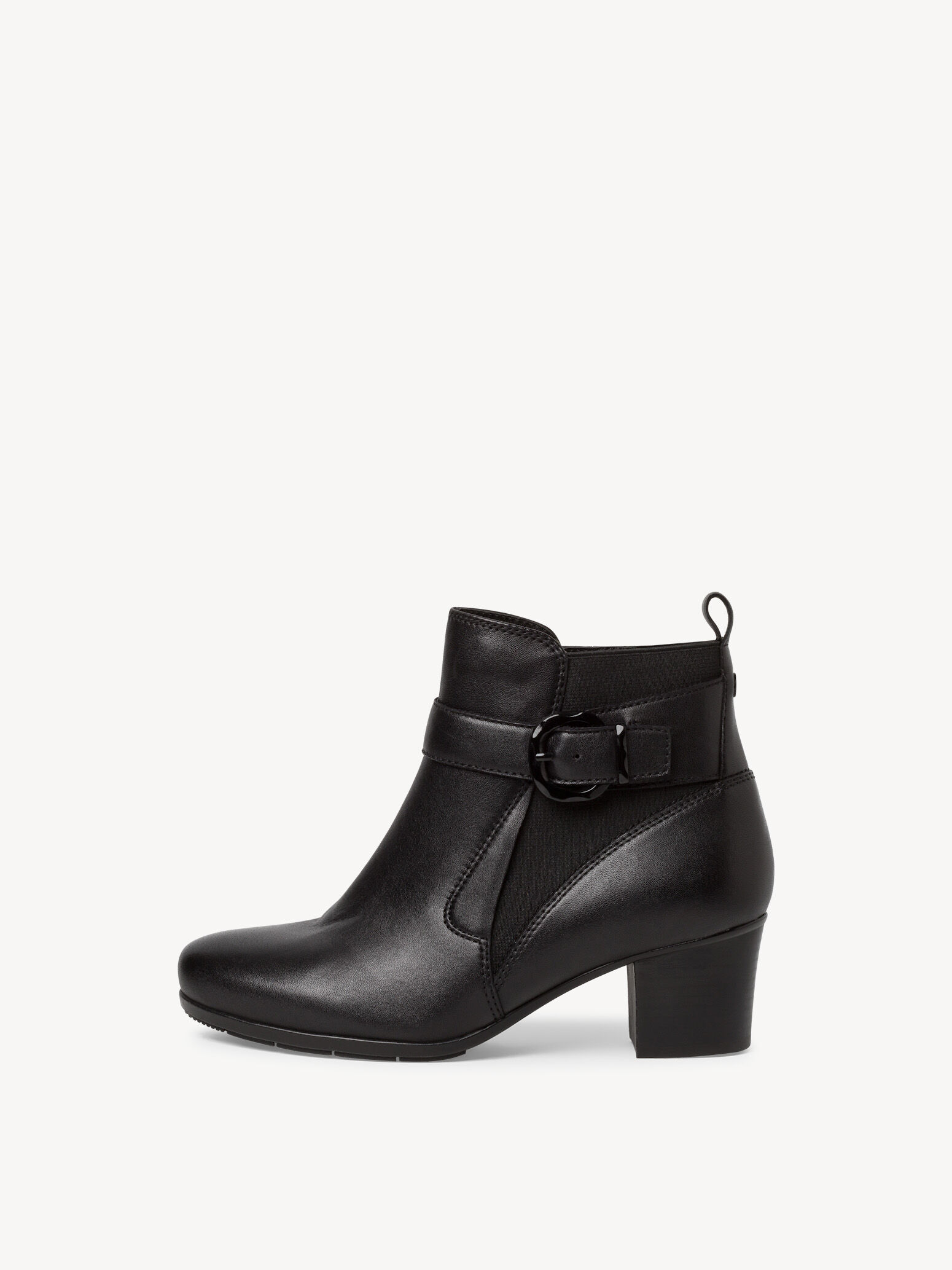 Leather Bootie - Black