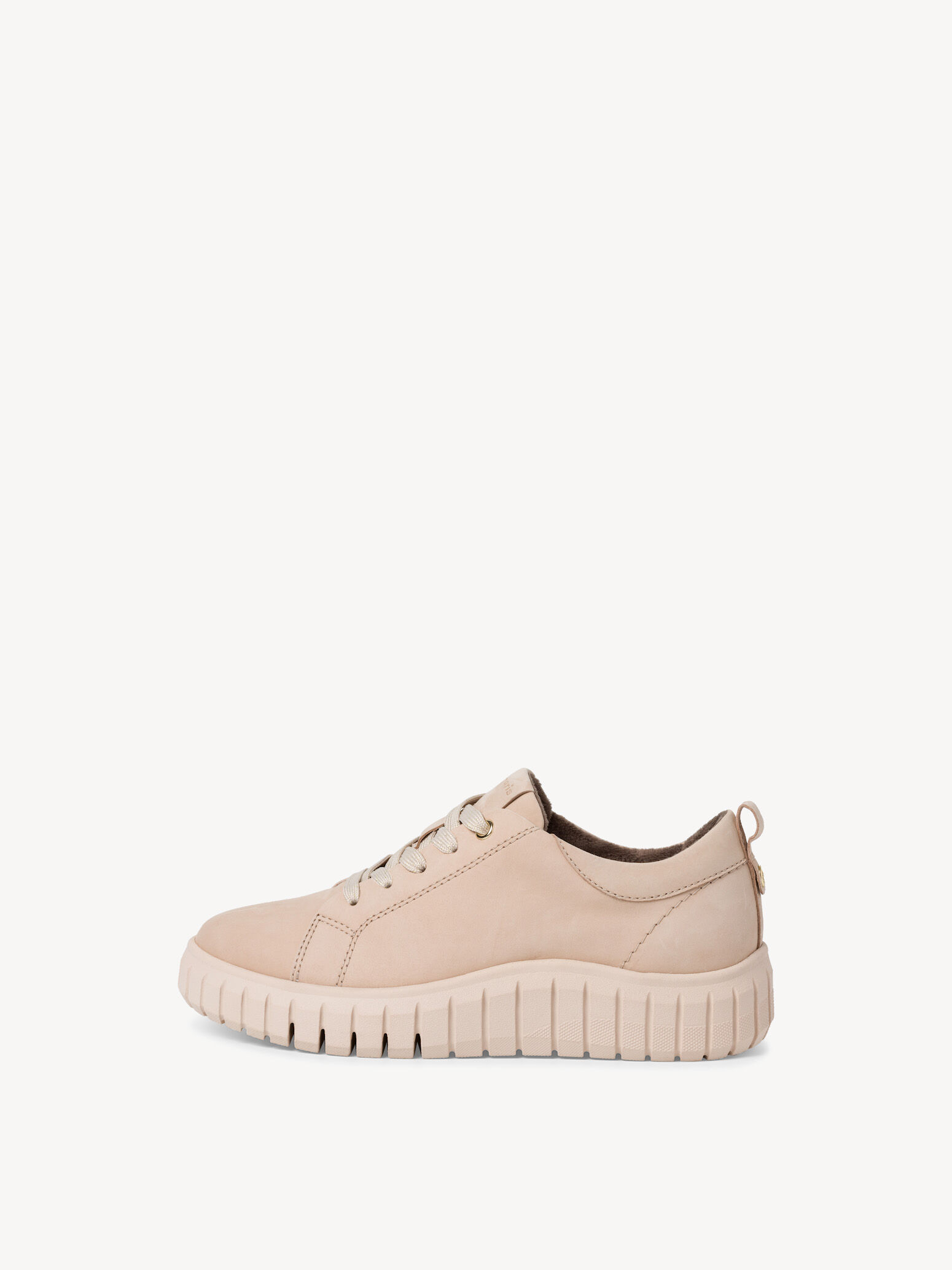 Leather Sneaker - Beige