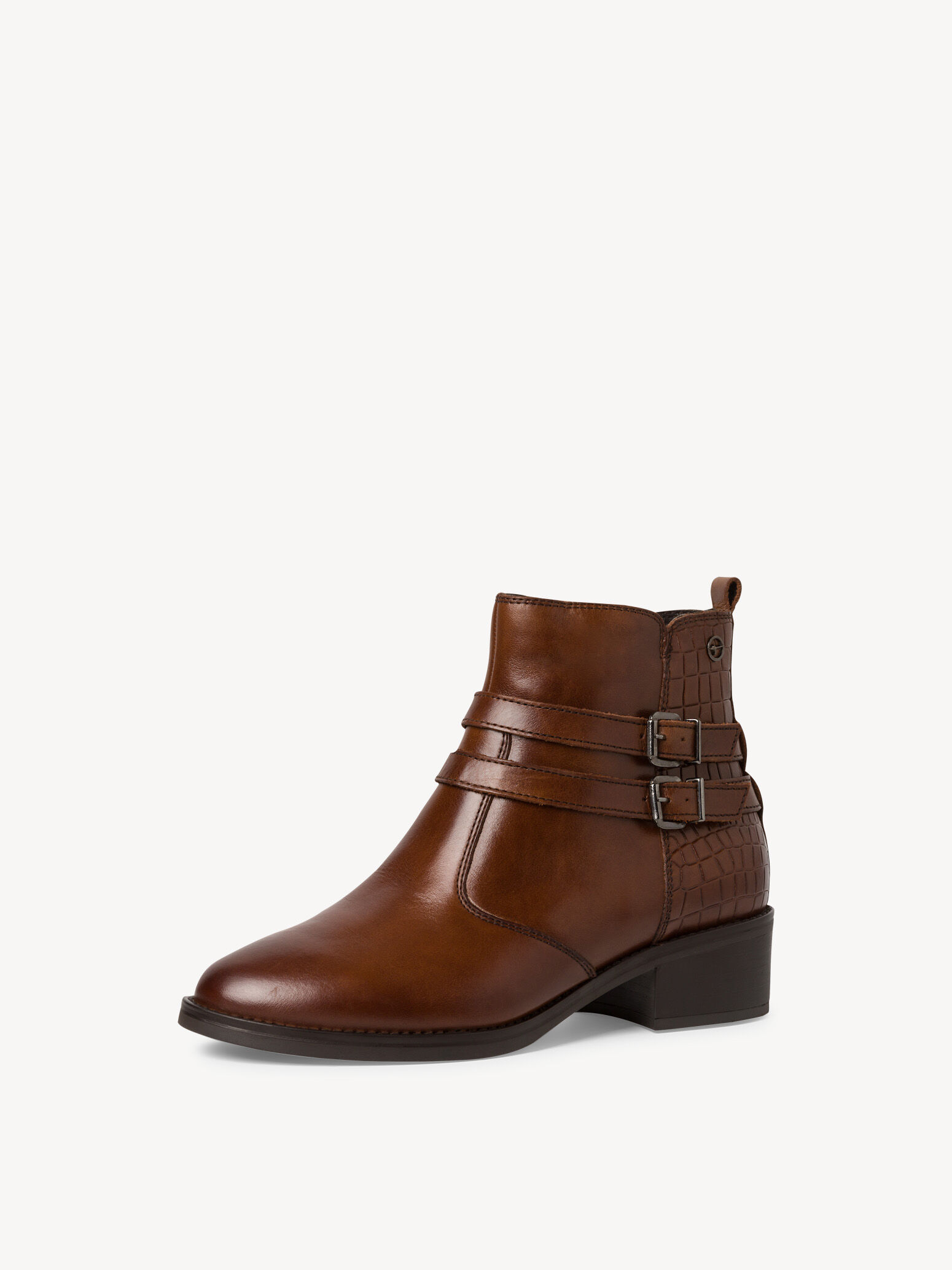 Leather Bootie - Brown