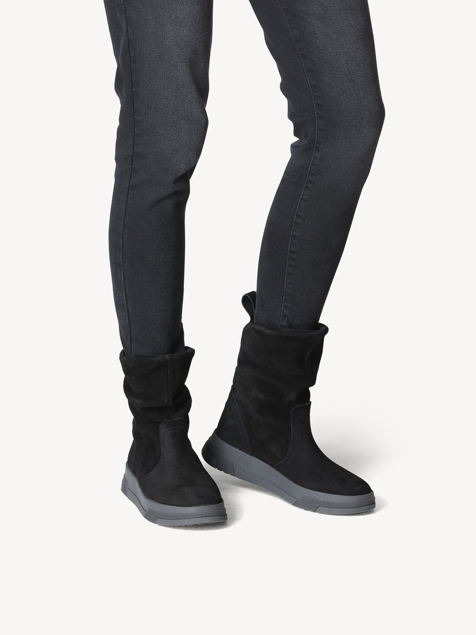 Leather Bootie - Black