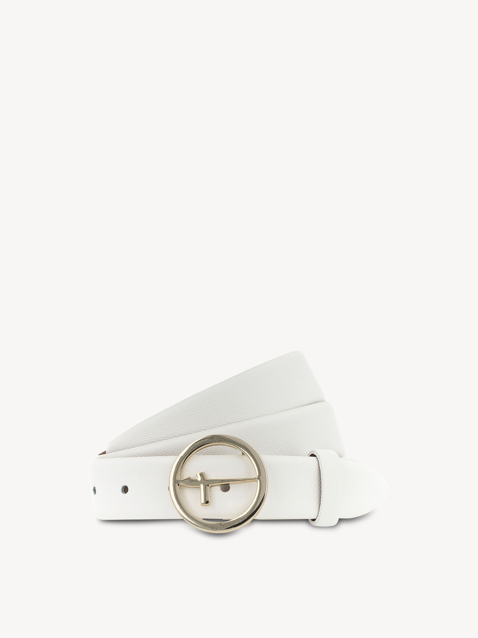 Leather Belt - White