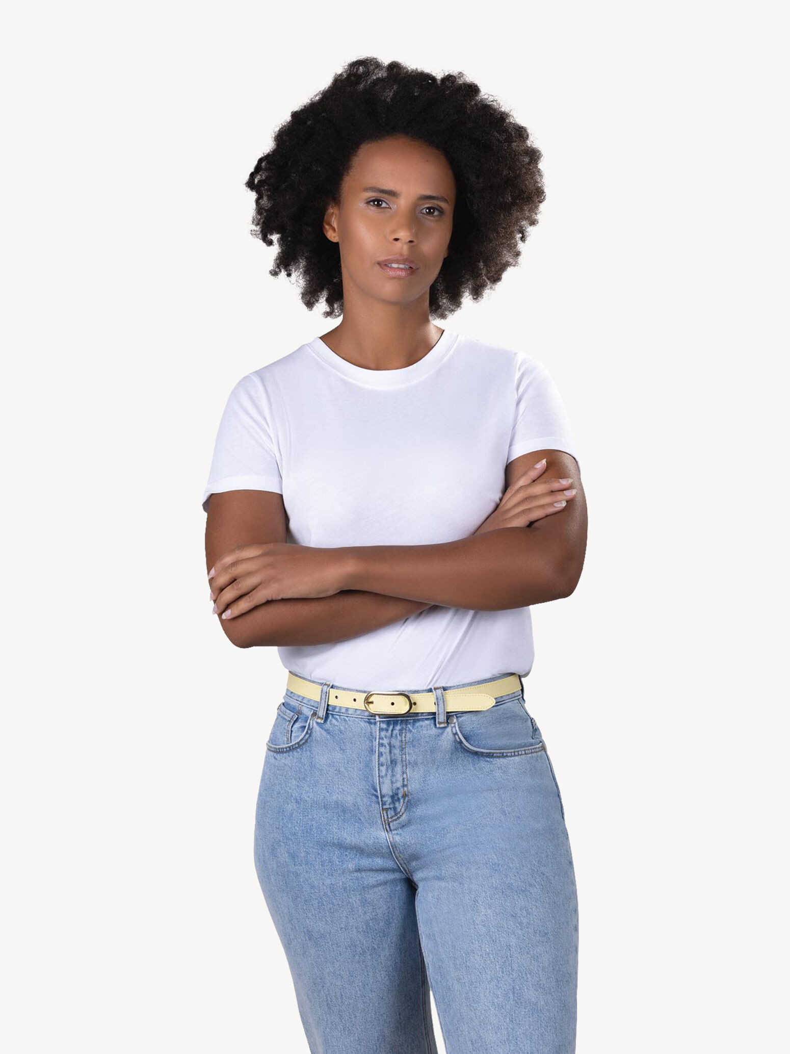 Leather Belt - Yellow