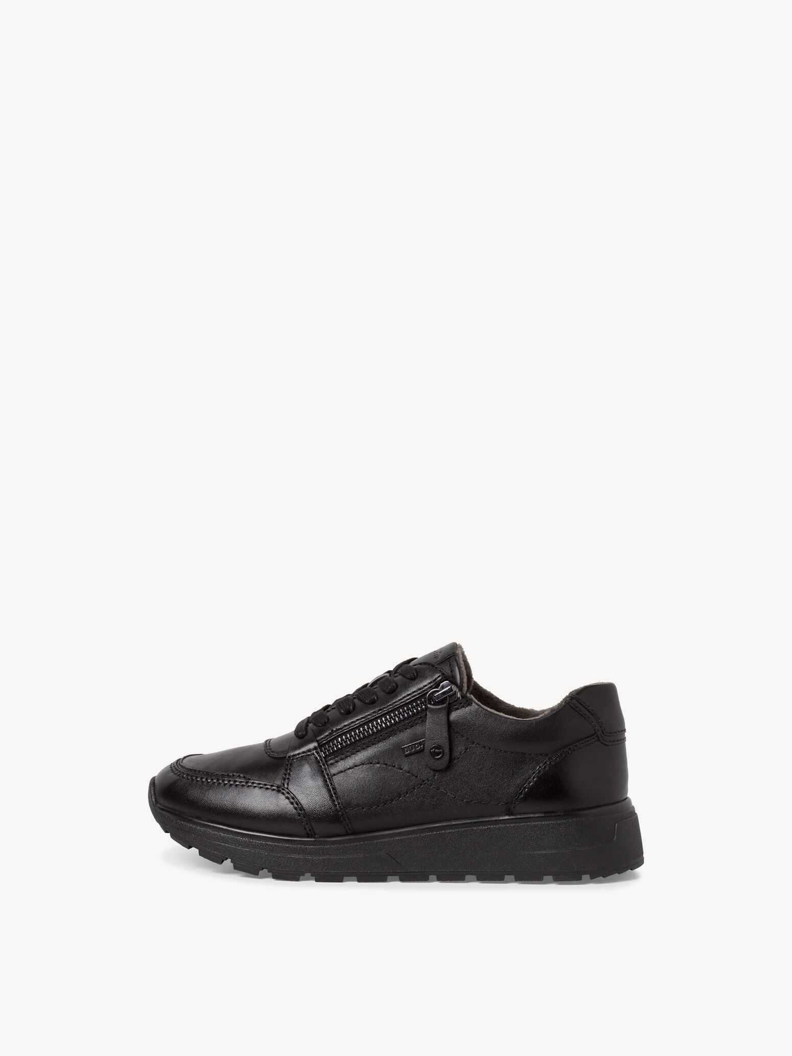 Leather Sneaker - Black