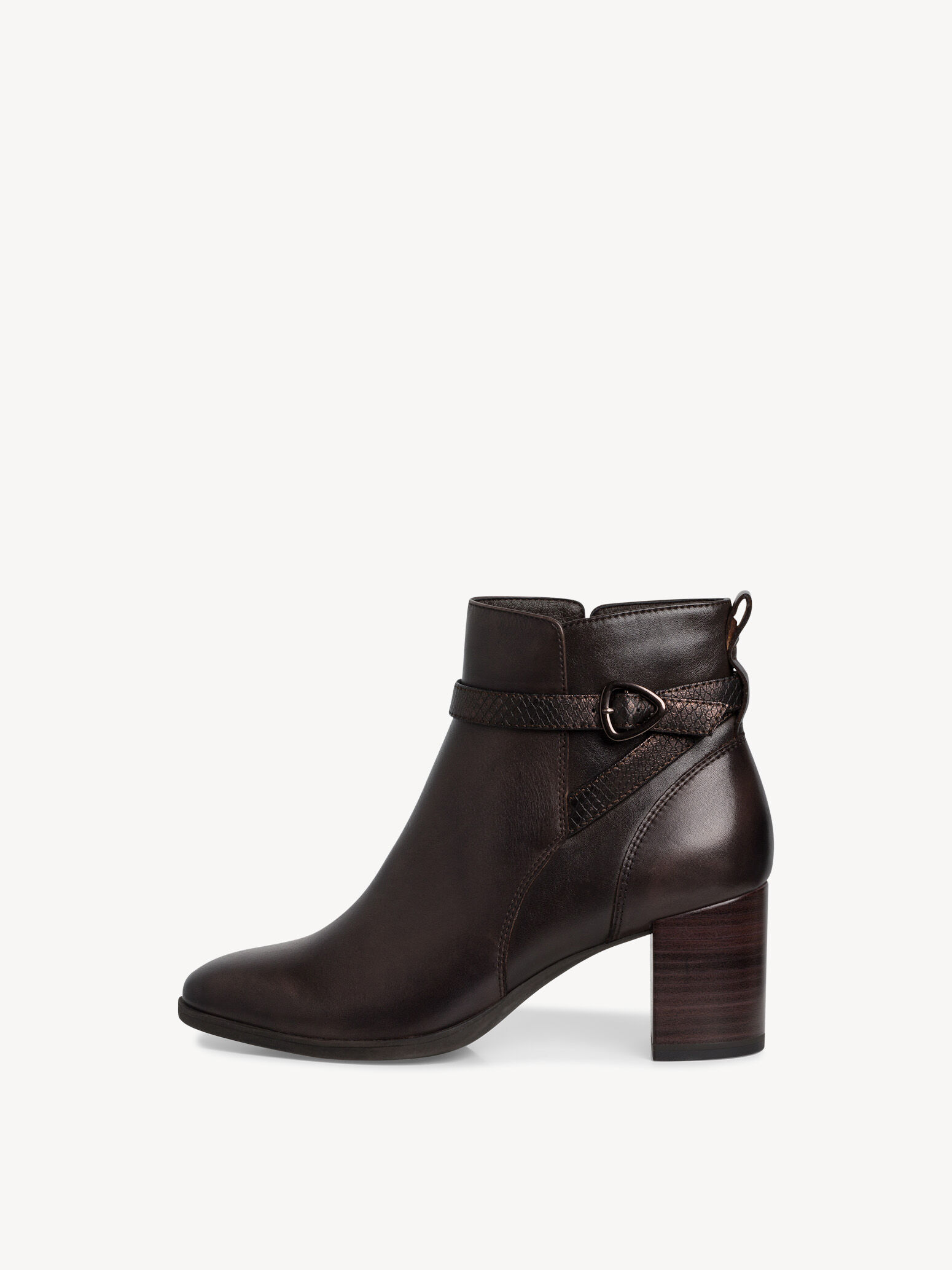 Leather Bootie - Brown