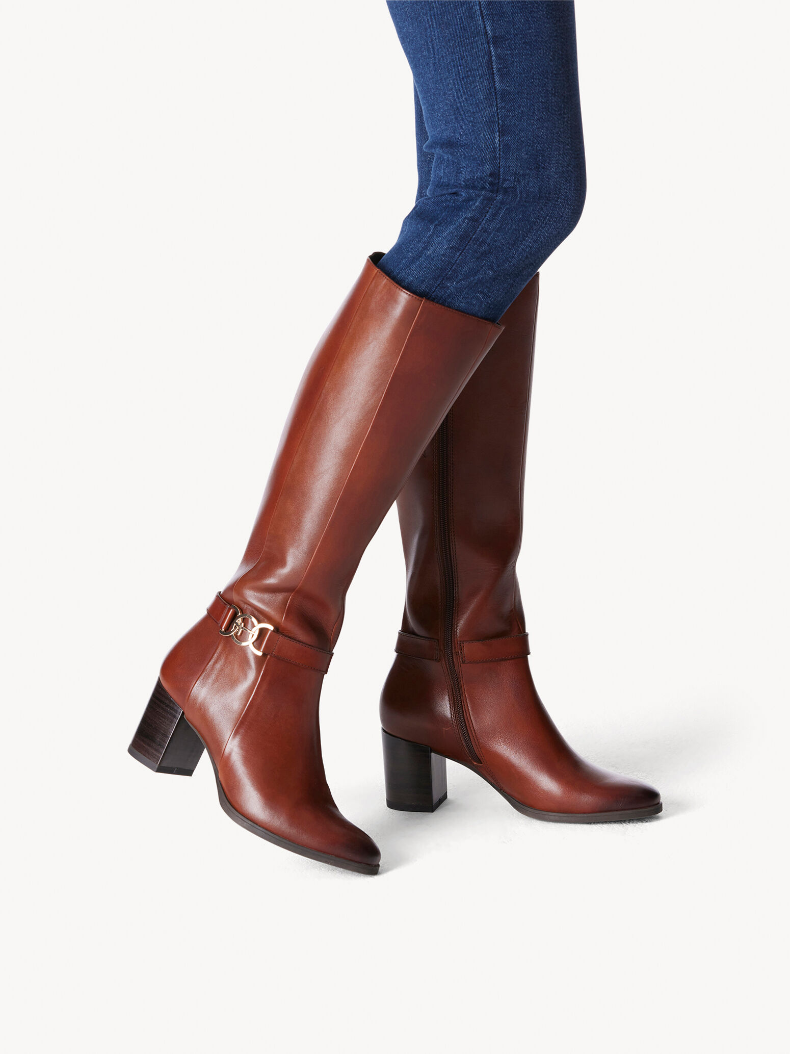 Leather Bootie - Brown