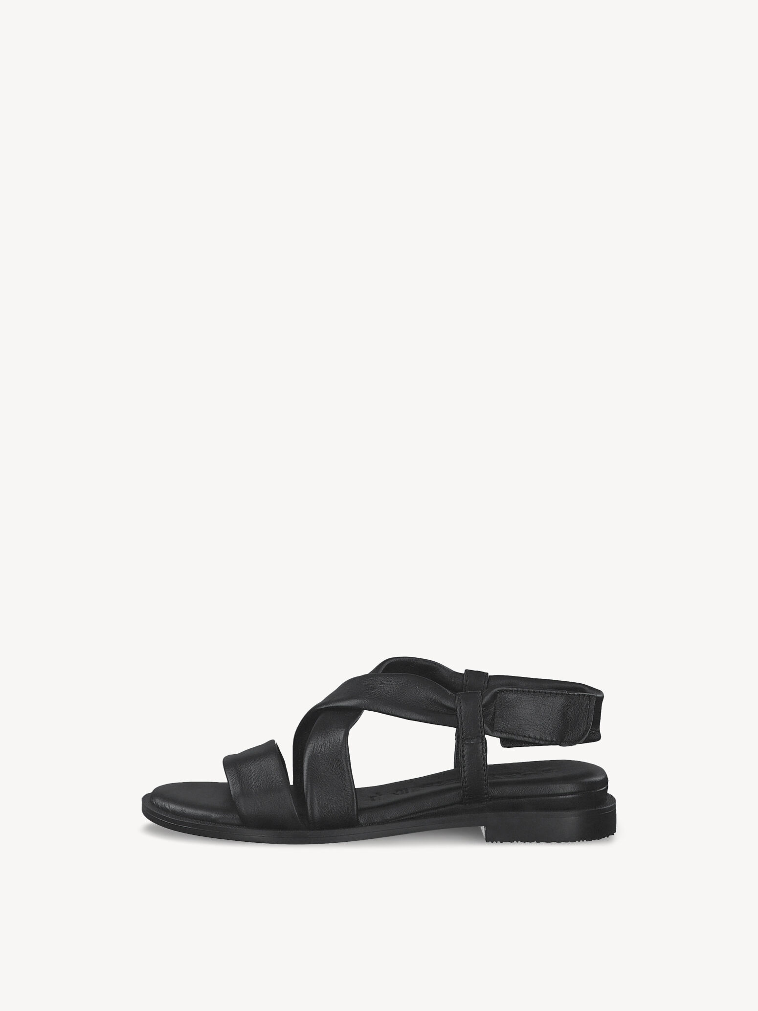Leather Heeled Sandal - Black