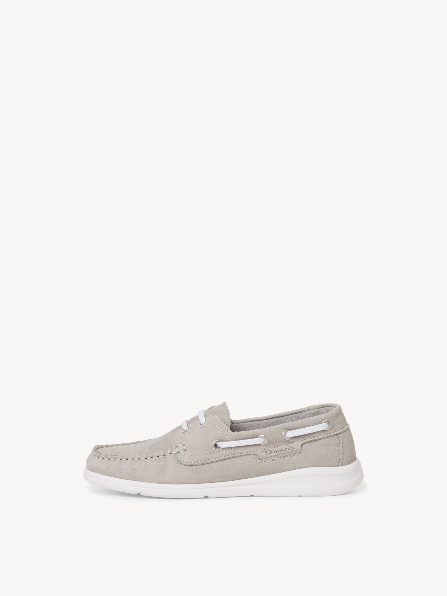 Leather Moccasin - Grey
