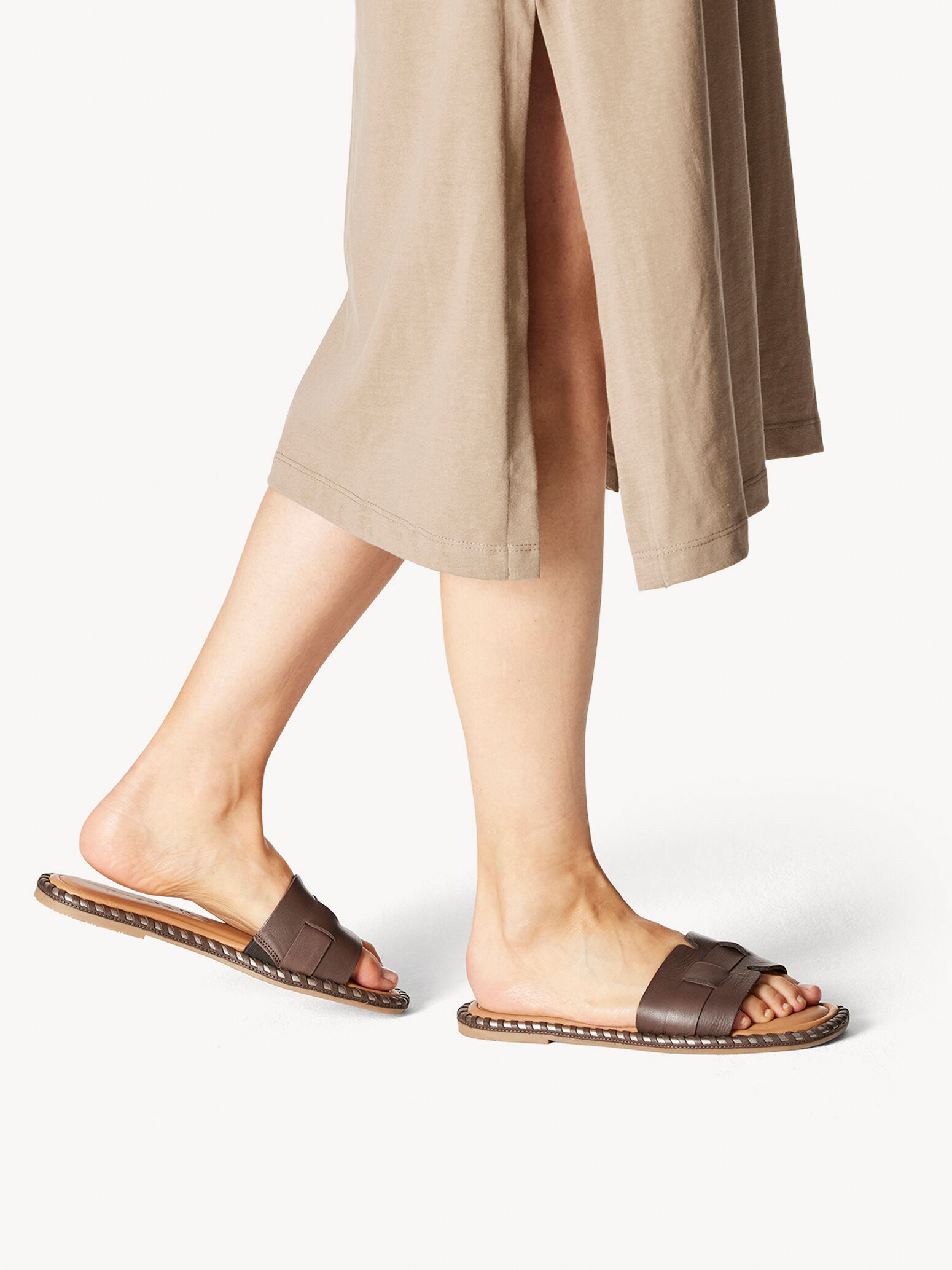 Leather Mule - Brown