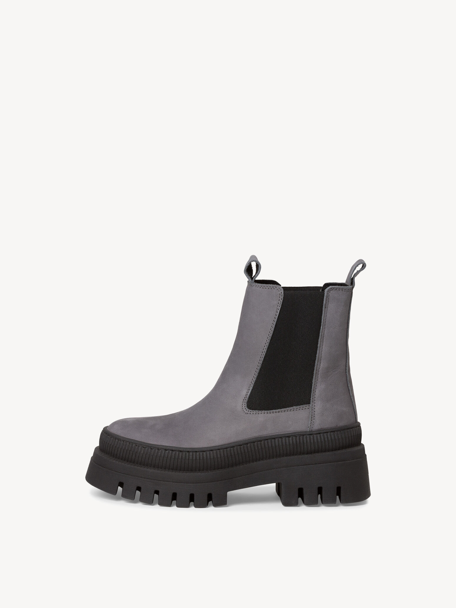 Leather Chelsea Boot - Grey