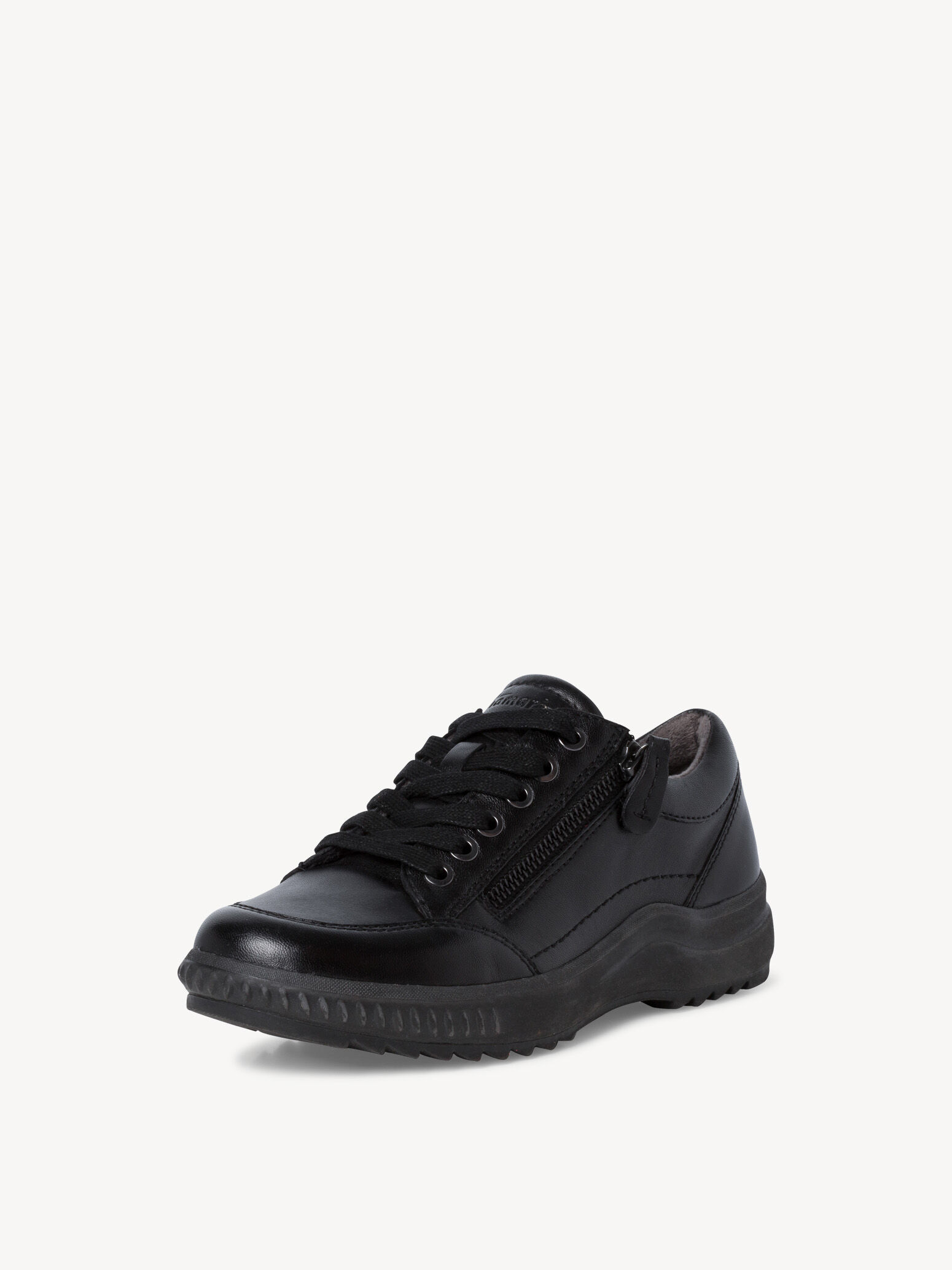 Leather Low Shoes - Black