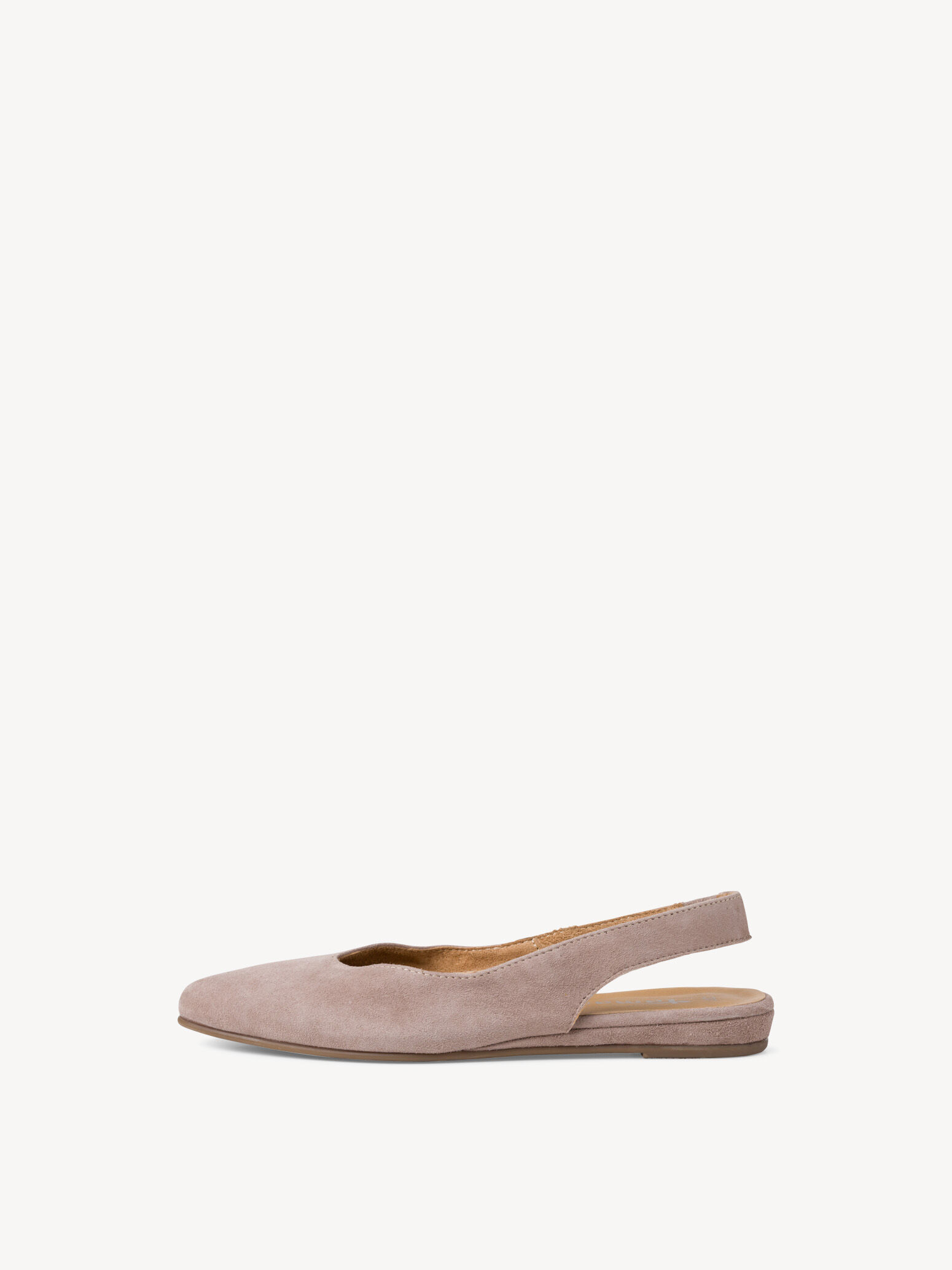 Leather Sling Pumps - Beige