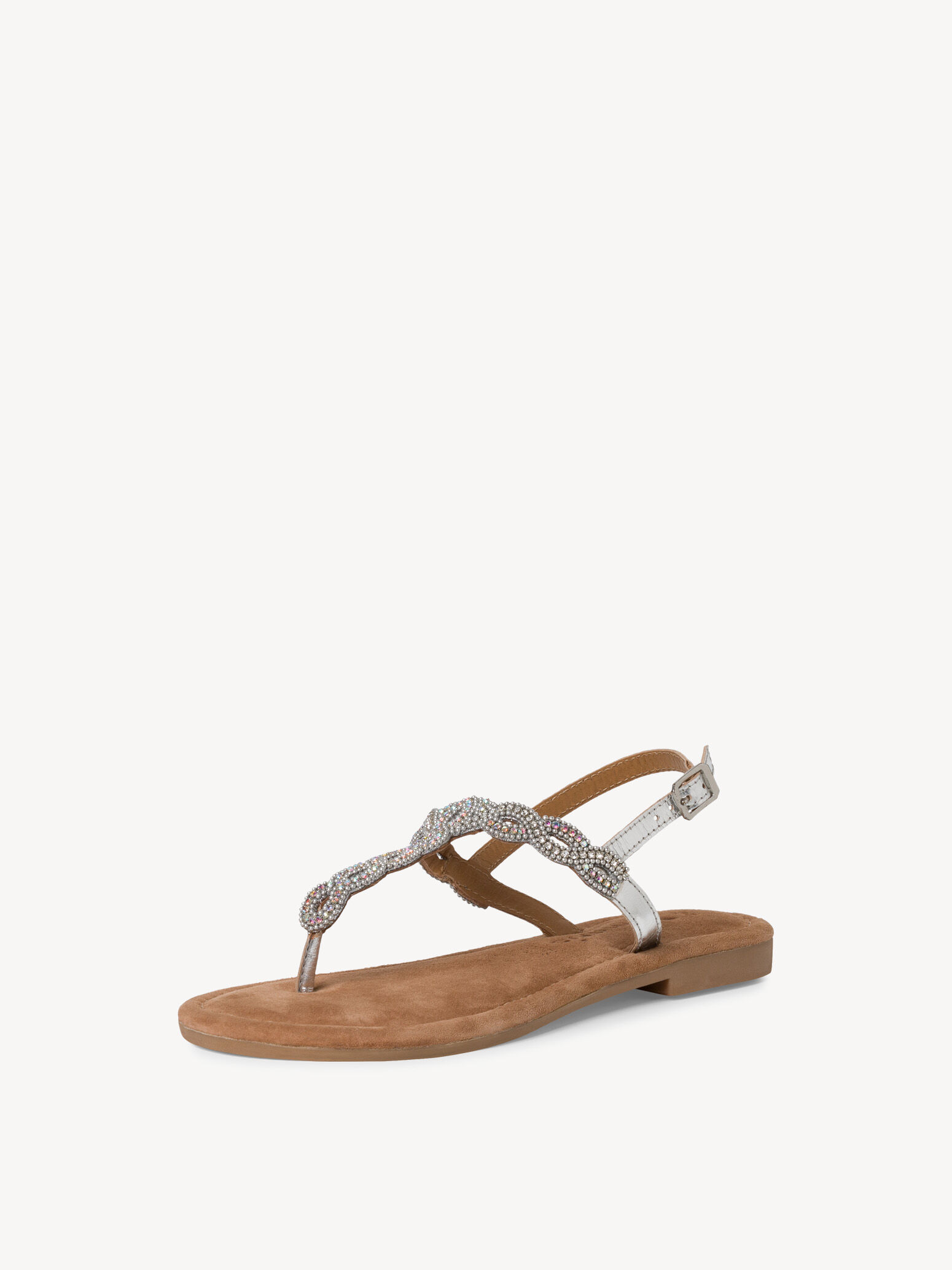 Leather Sandal - Metallic