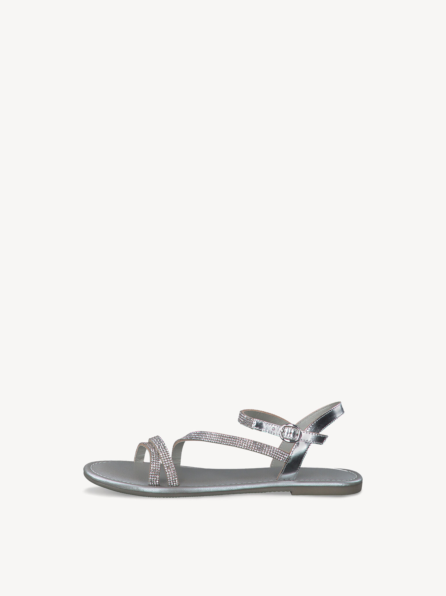 Leather Sandal - Metallic