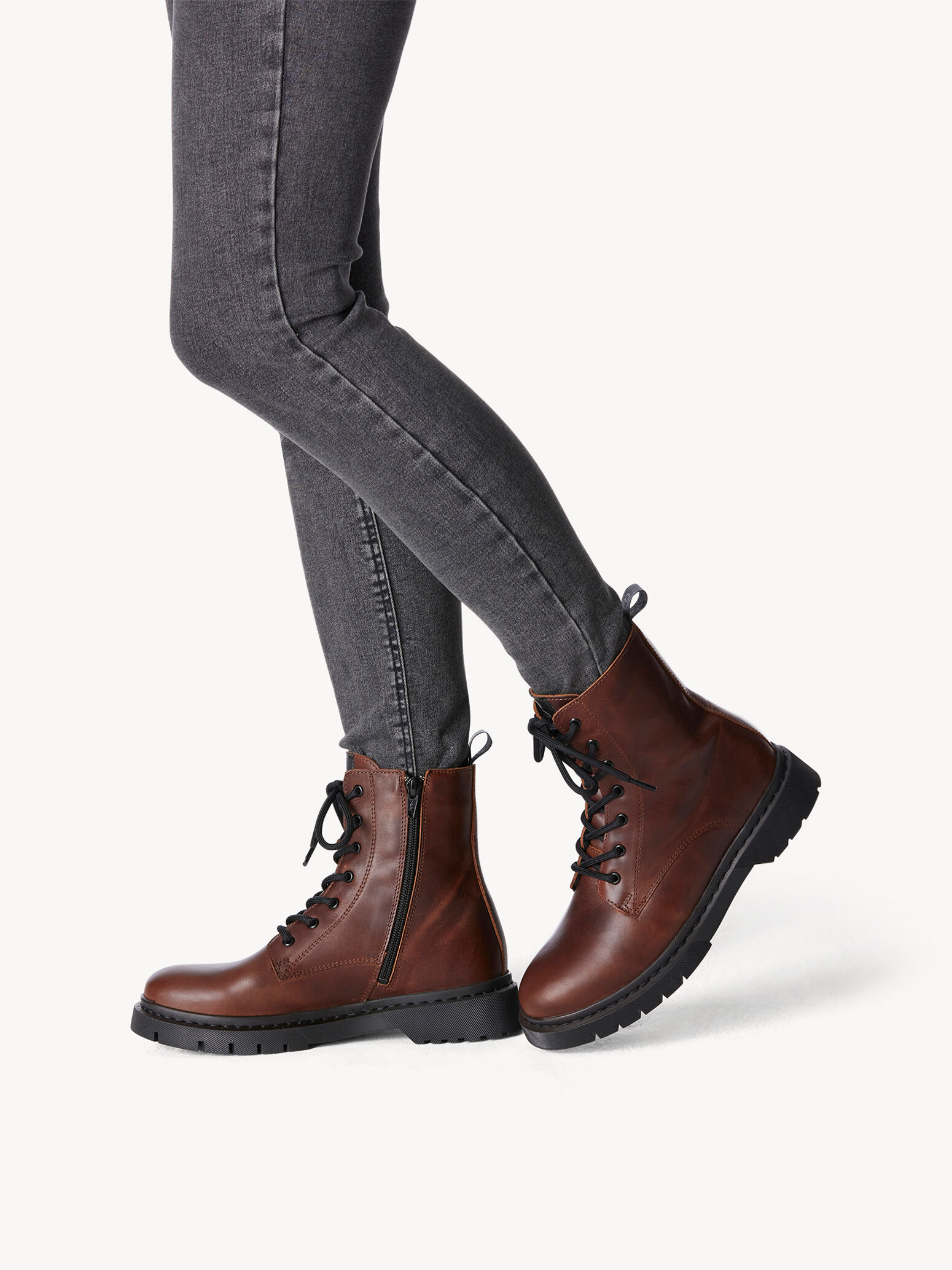 Leather Bootie - Brown Warm Lining