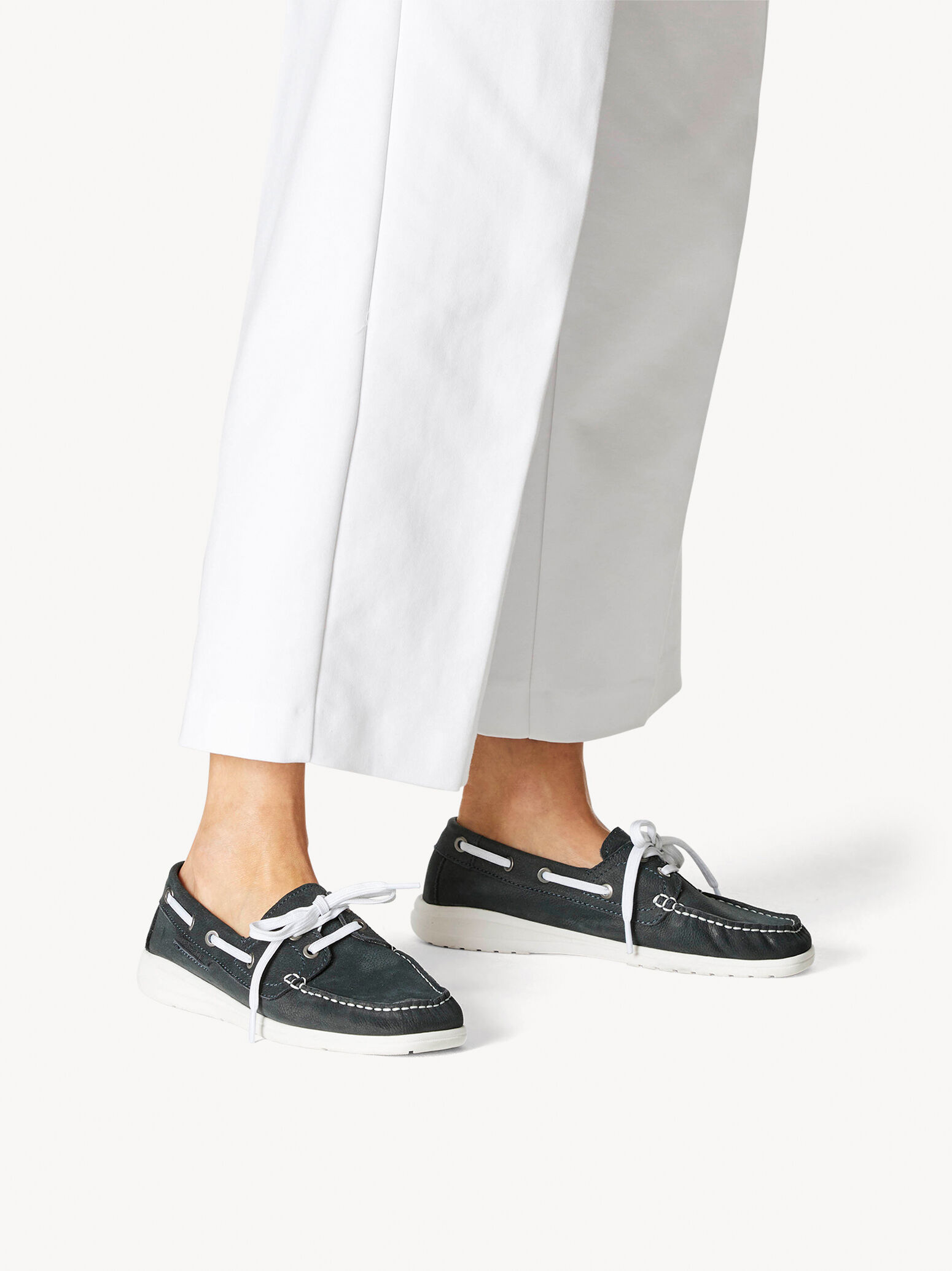 Leather Moccasin - Blue