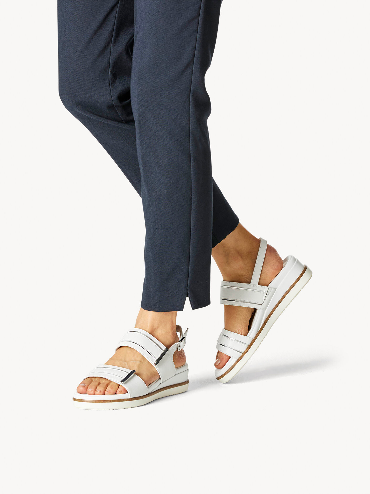 Heeled Sandal - White